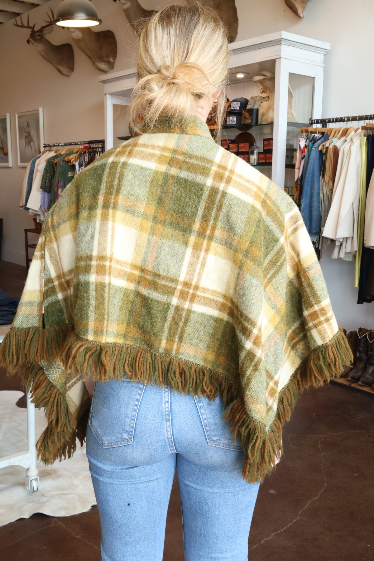 Wool Fringe Poncho No. 5