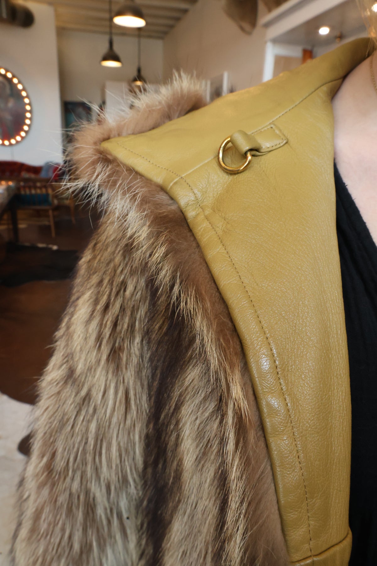 Vintage Raccoon Fur Reversible Coat