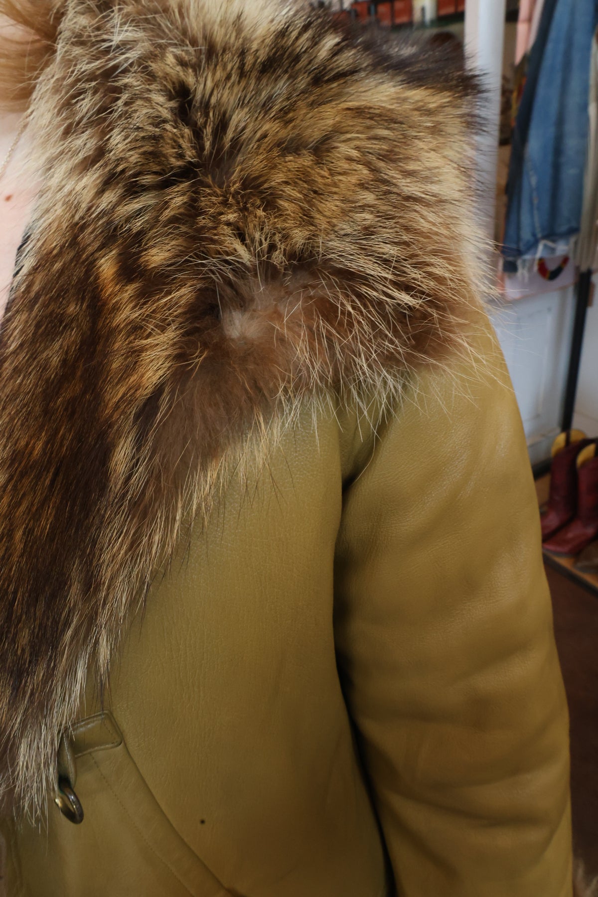 Vintage Raccoon Fur Reversible Coat