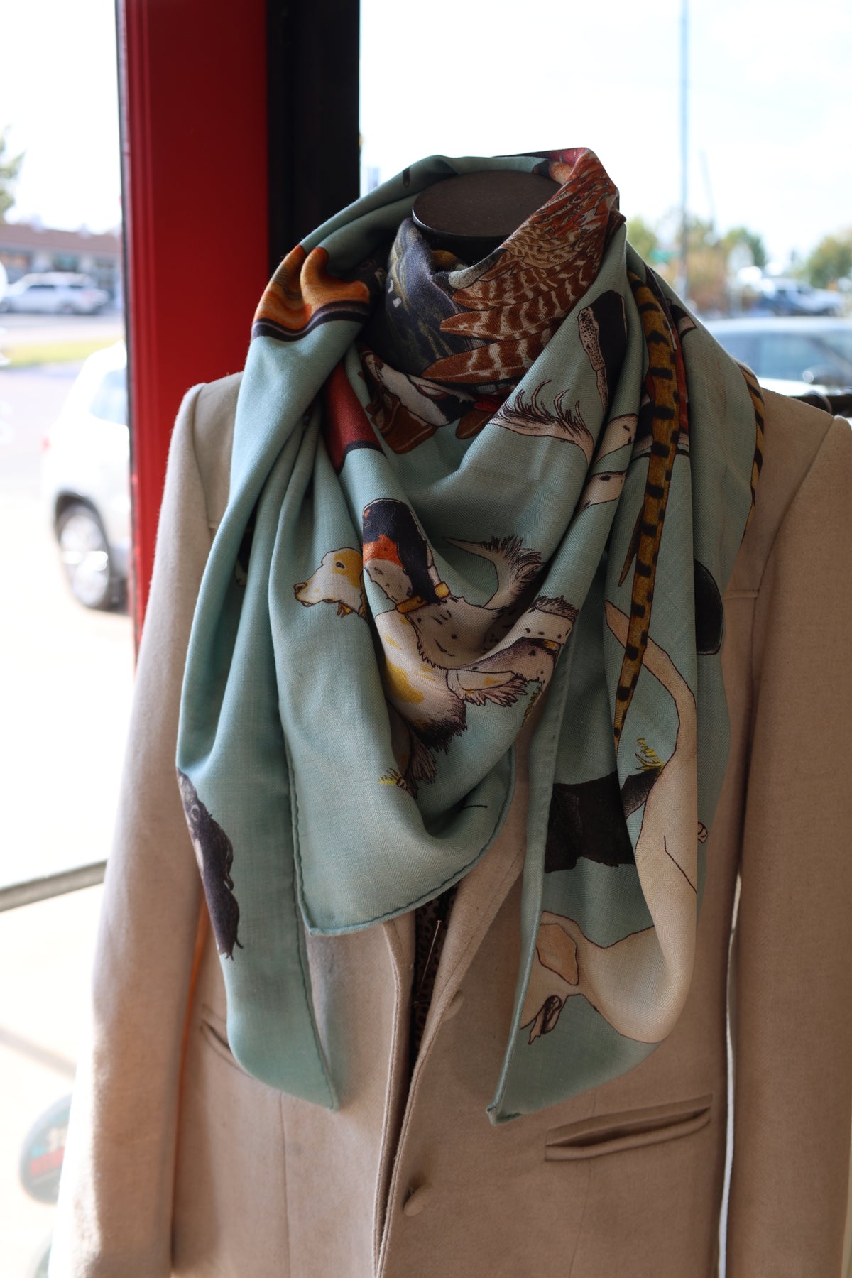 Kerr-Chief Cashmere/Silk Shawl - Ode to Bird Hunting