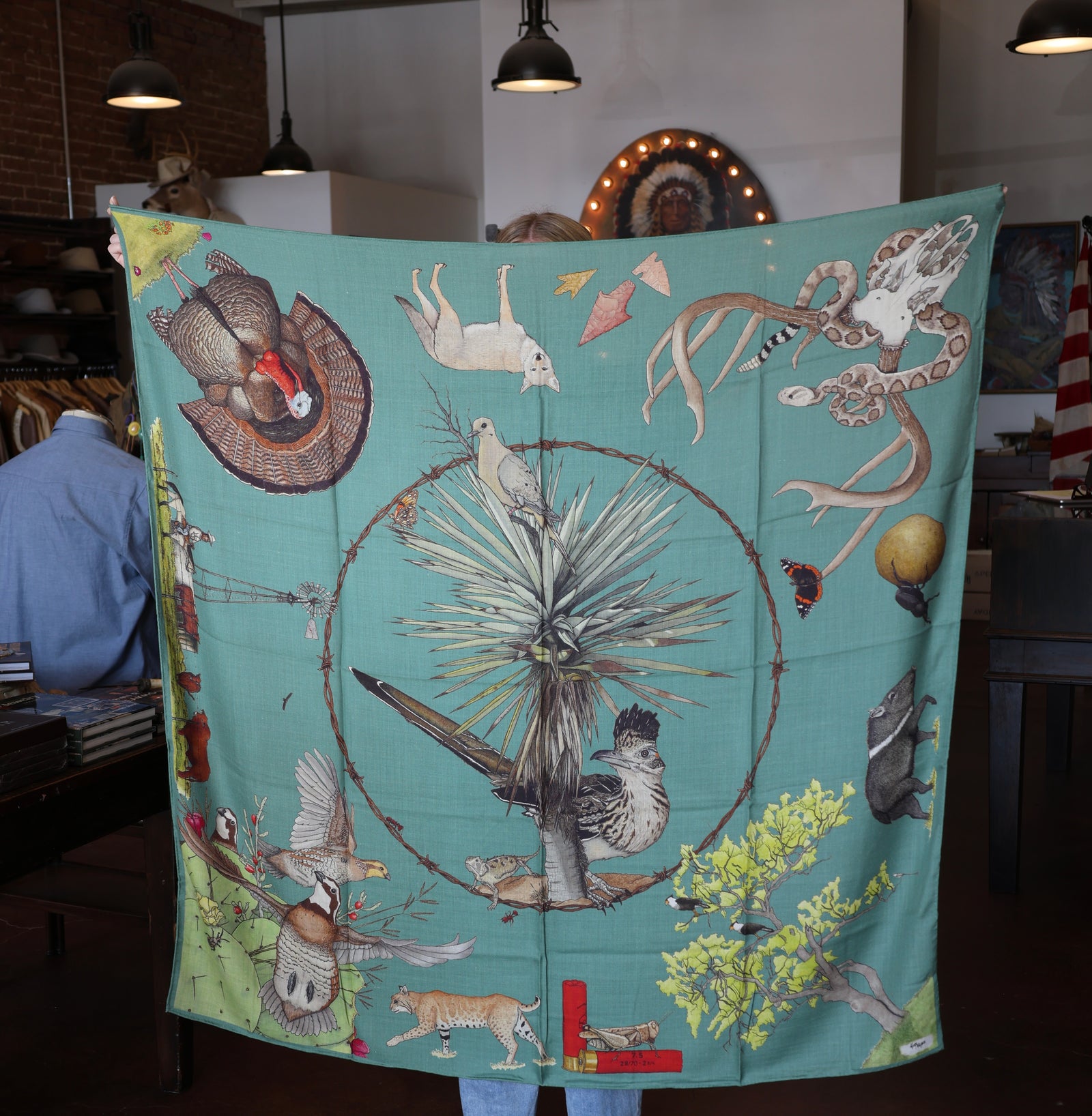 Kerr-Chief Cashmere/Silk Shawl - South Texas Sacahuista