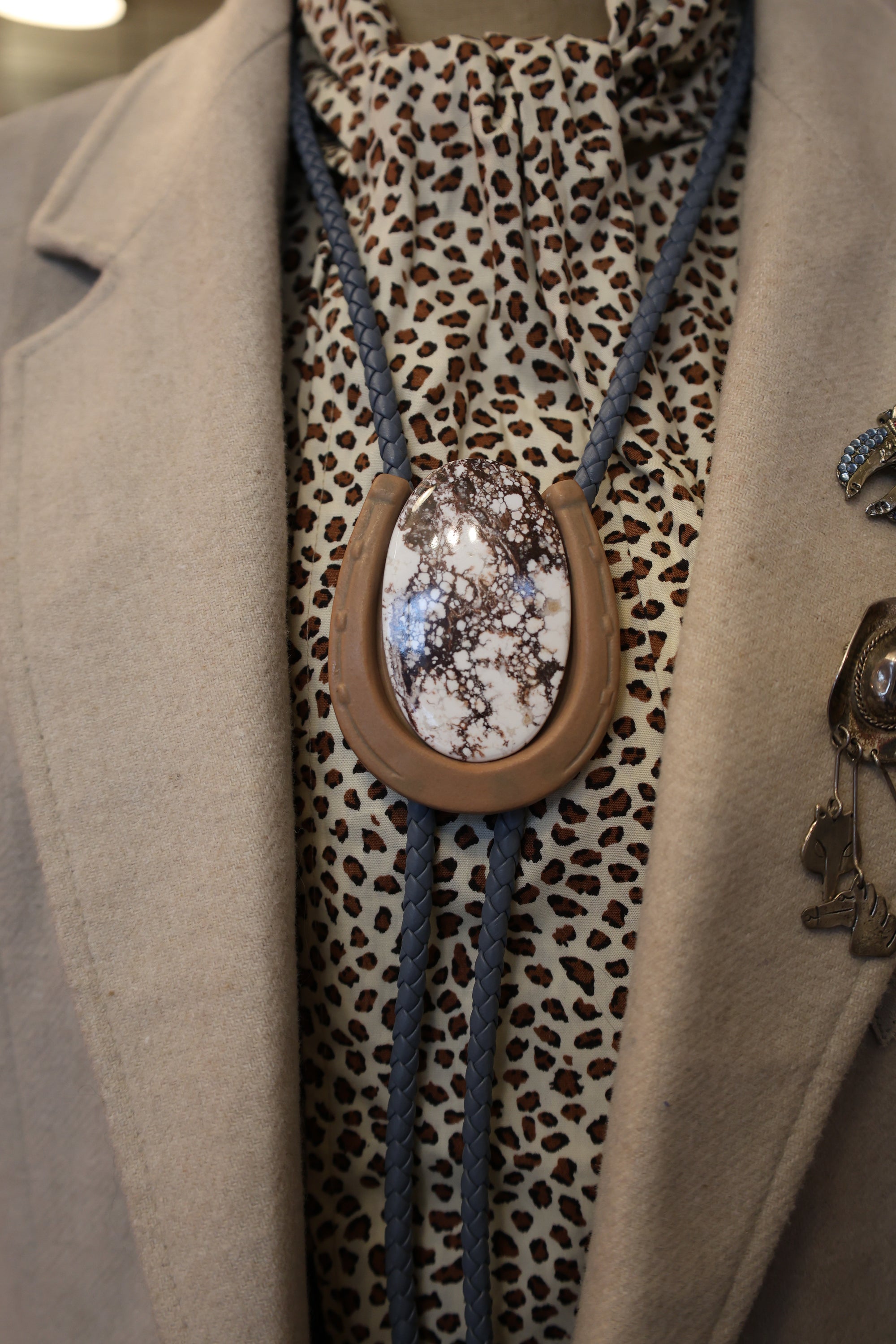 Wild Horse Jasper Clay Bolo