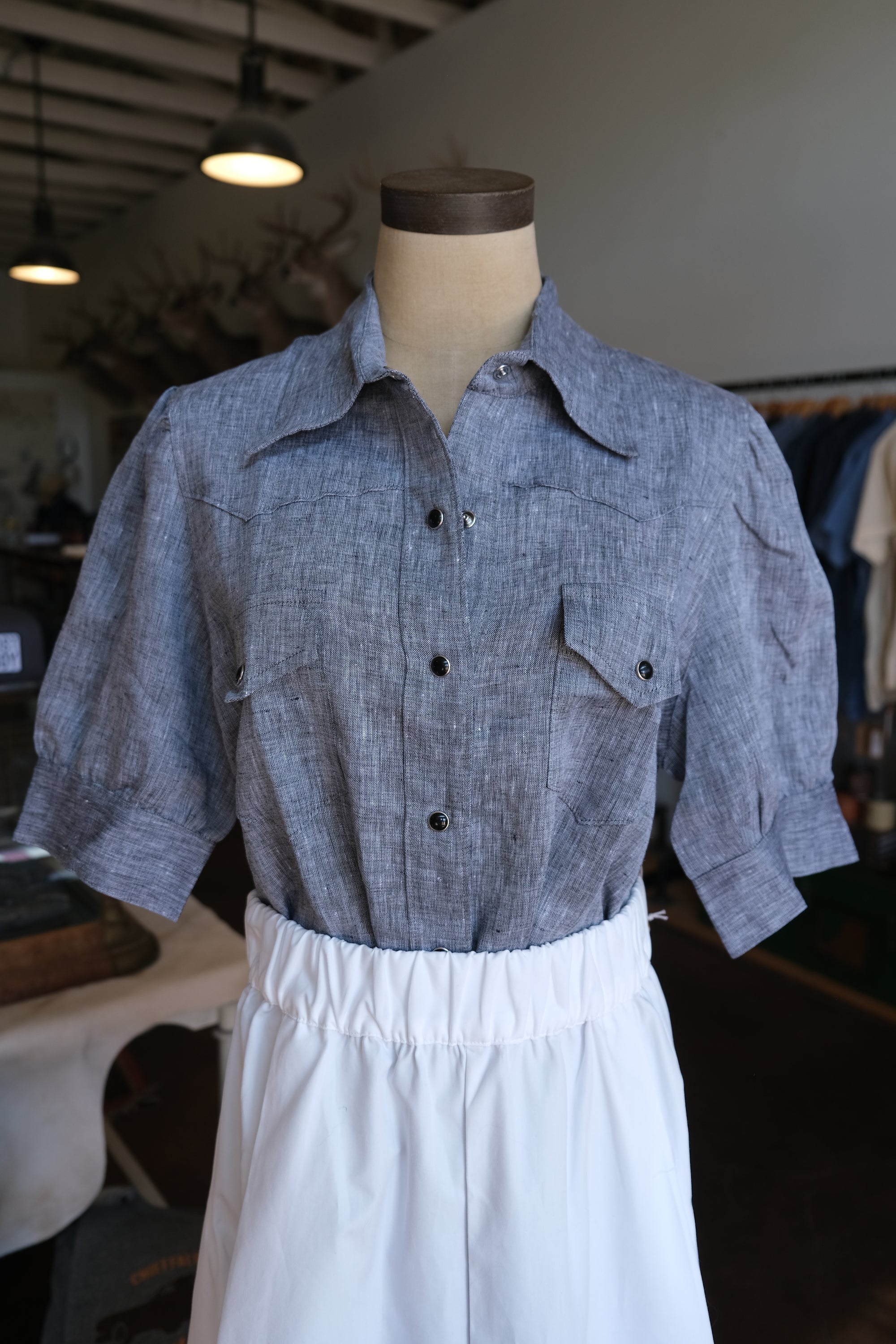 Women's Short Sleeve Western Shirt