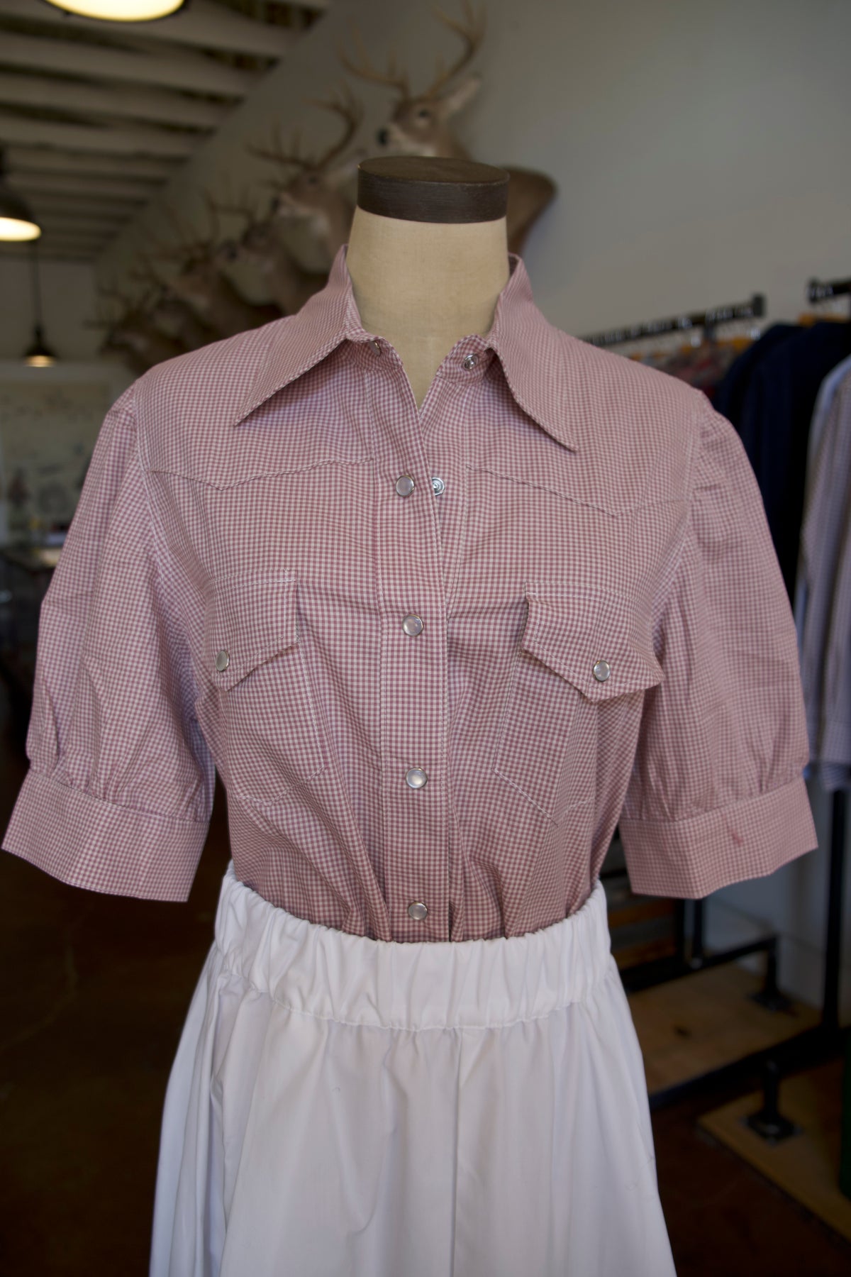 Women&#39;s Short Sleeve Western Shirt