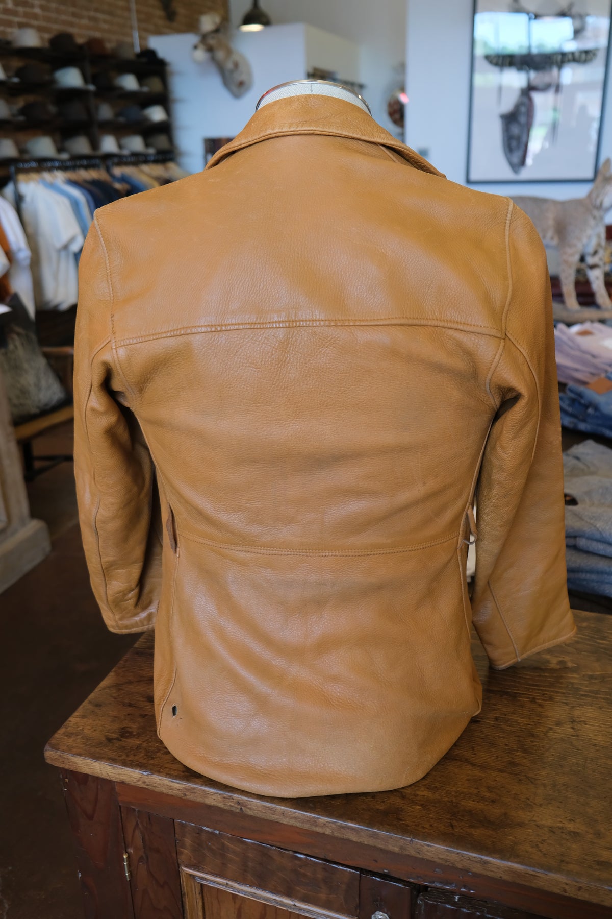 Vintage Camel Leather Jacket