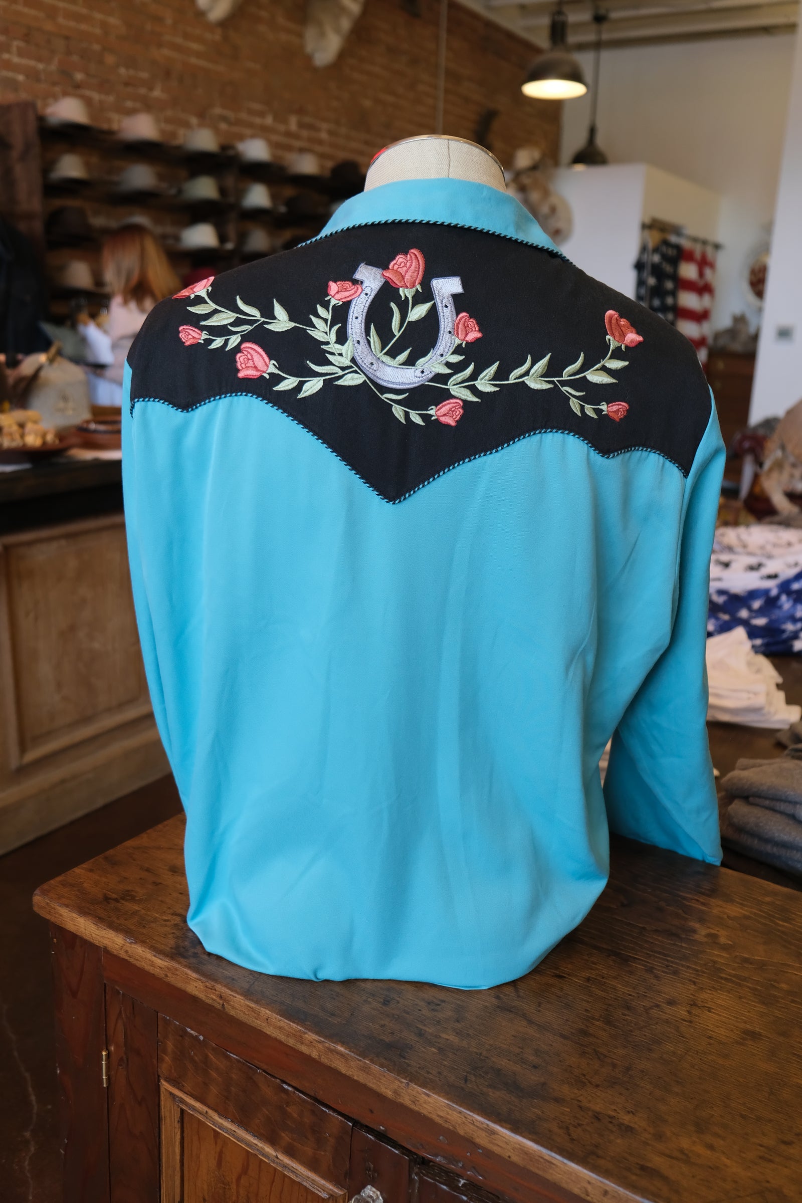 Scully Blue Western Shirt