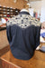 Vintage Scully Black with Gold Flowers Western Shirt