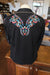 Vintage Scully Black Feather Western Shirt