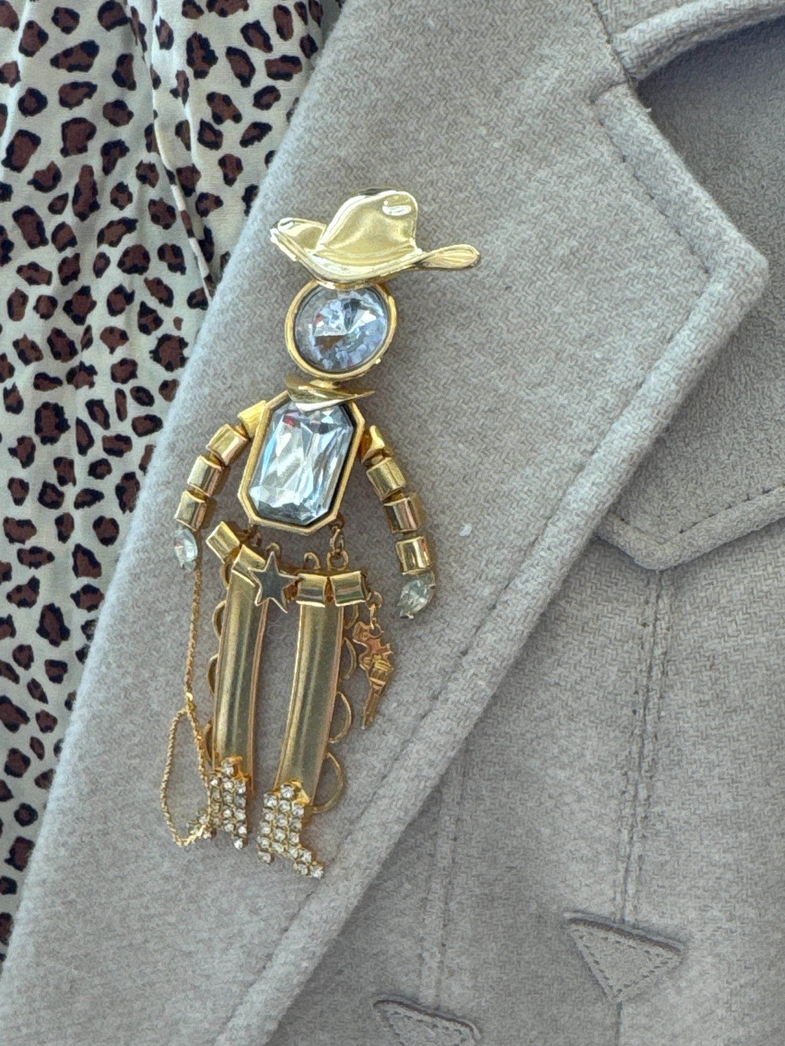 Rhinestone Cowboy Brooch
