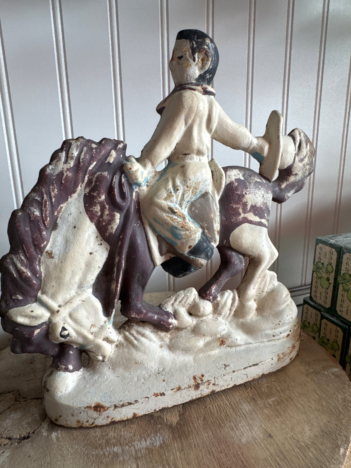 Cast Iron Bronc Rider Door Stop