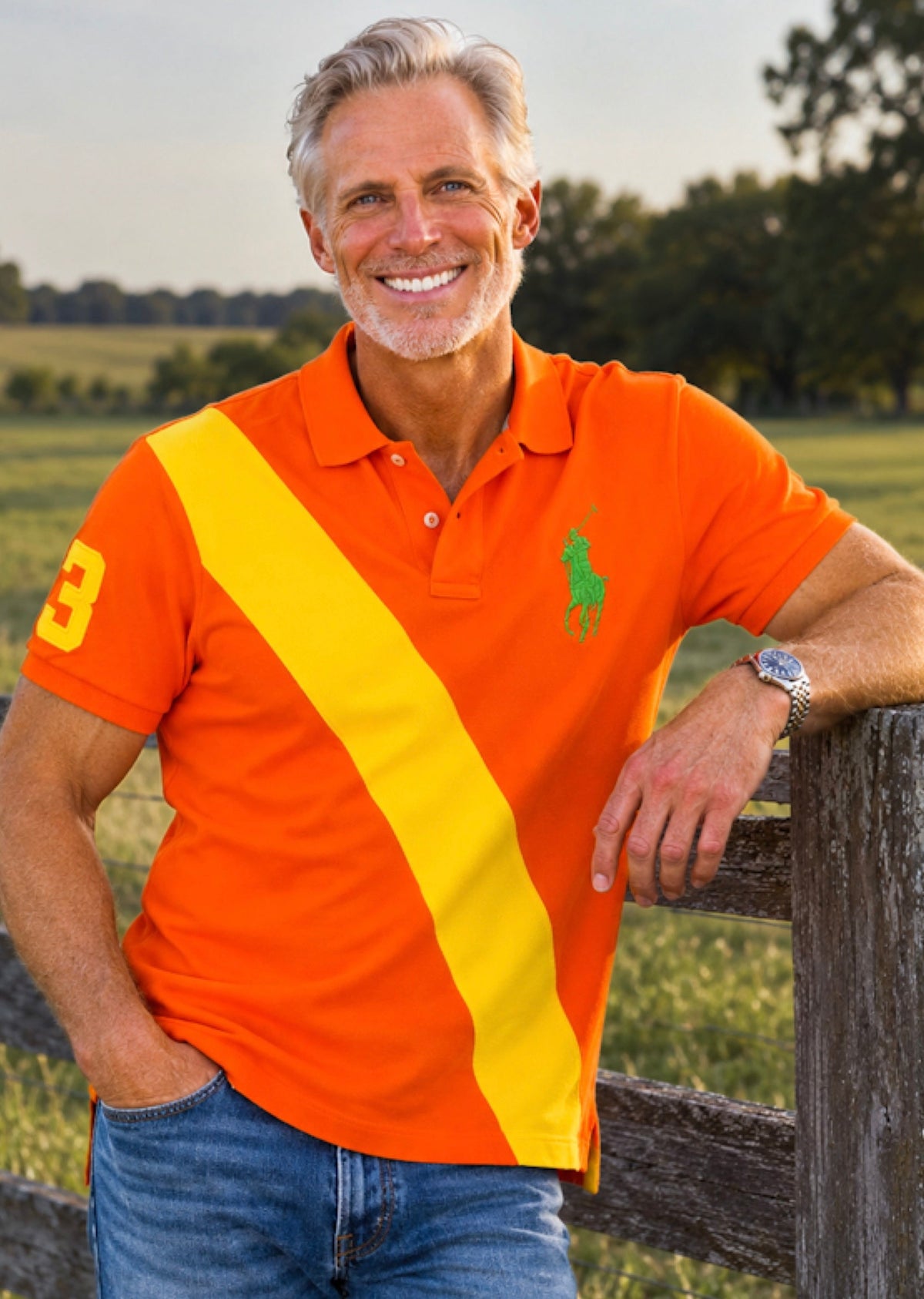 Men's Knit Polo Shirt by Ralph Lauren