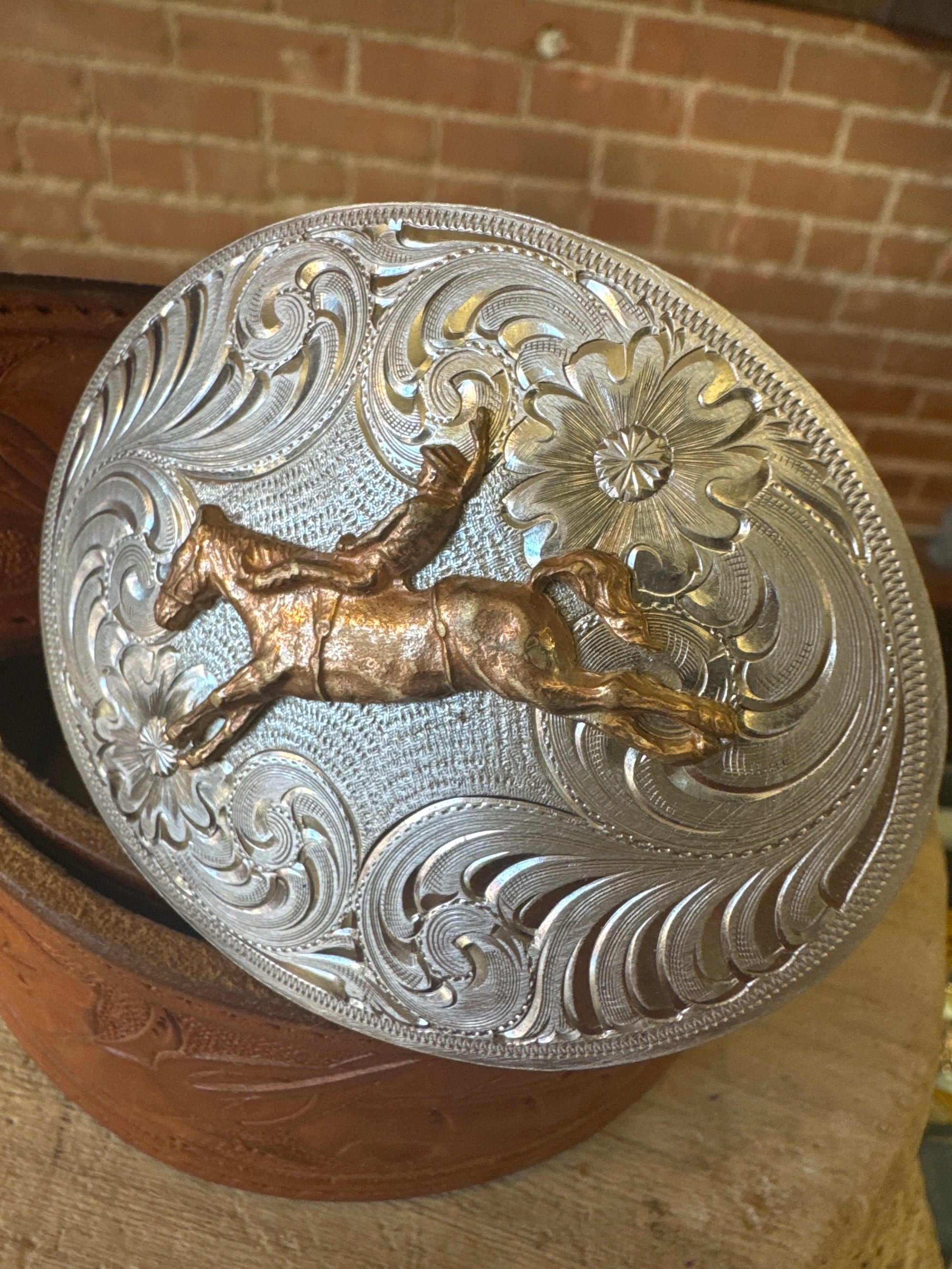 Vintage Bronc Rider Buckle