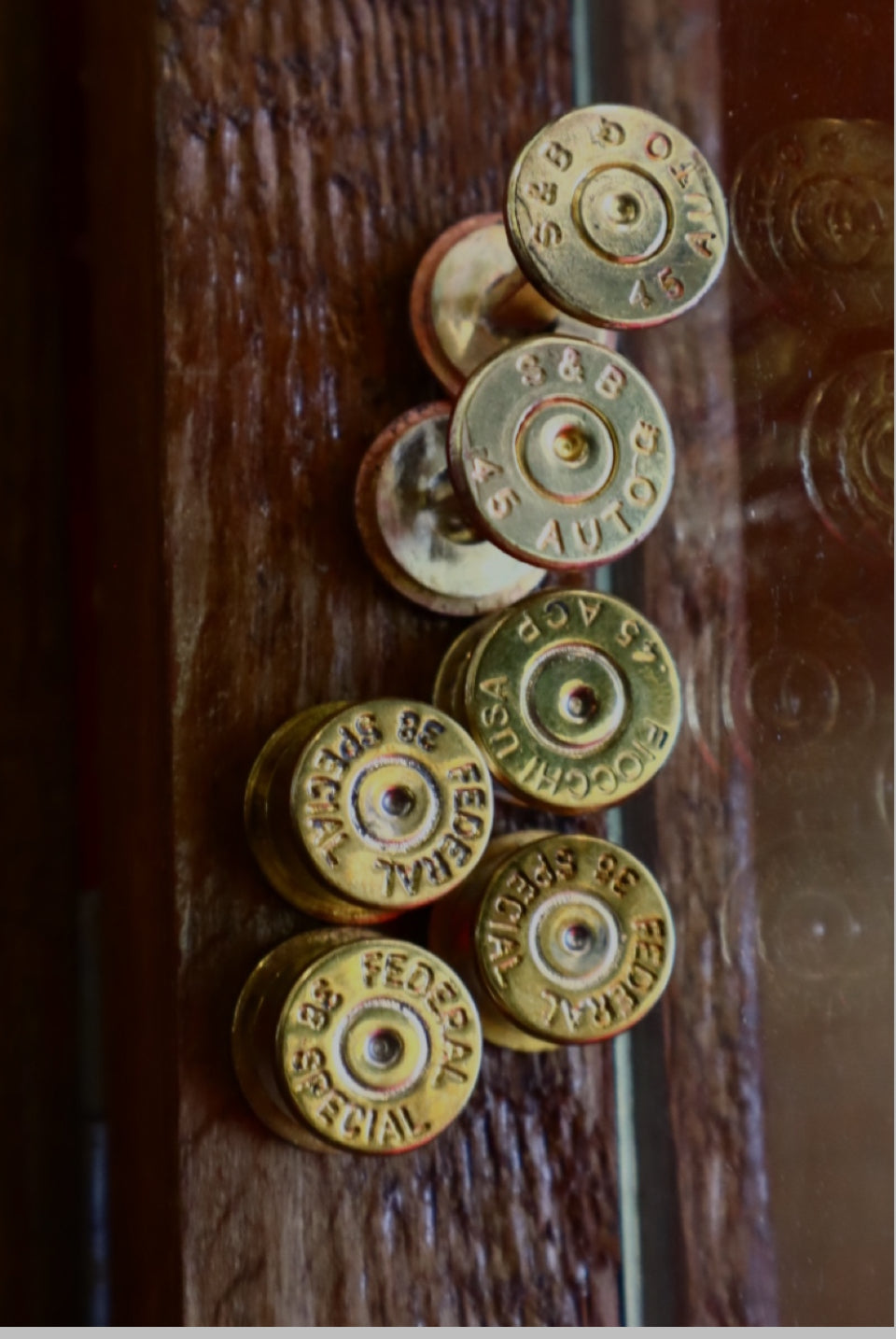 Brass Bullet Stud Set & Cufflinks