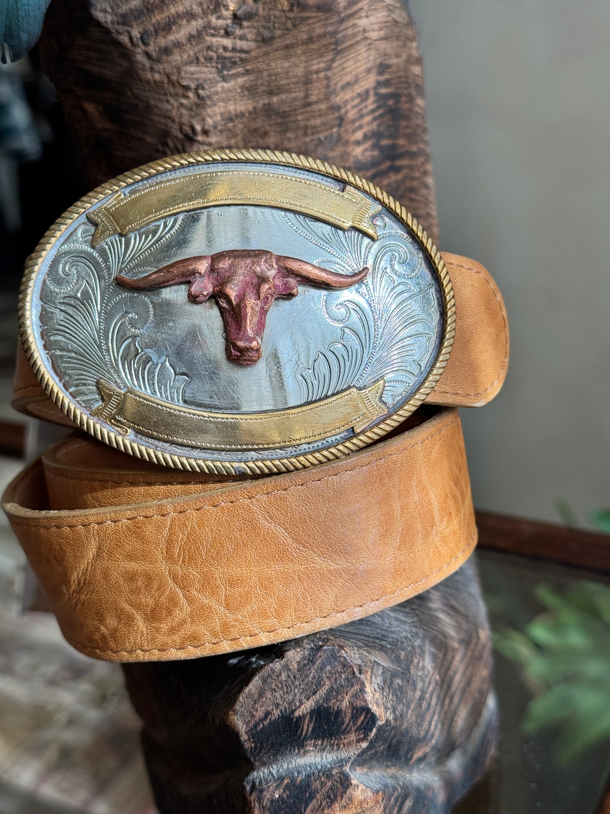 Vintage Longhorn Buckle