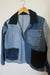 Denim Patchwork Cropped Jacket