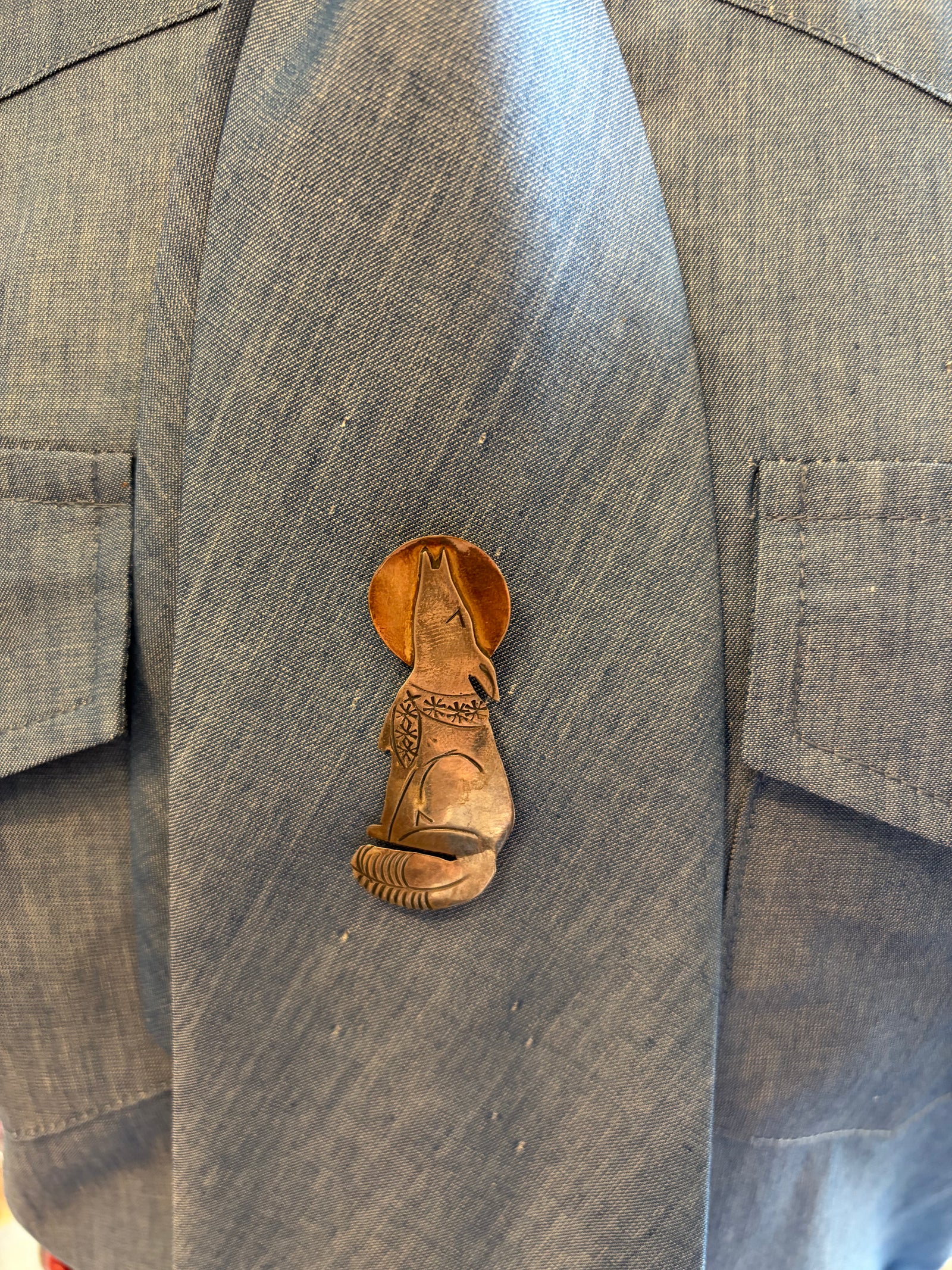 Wolf Brooch