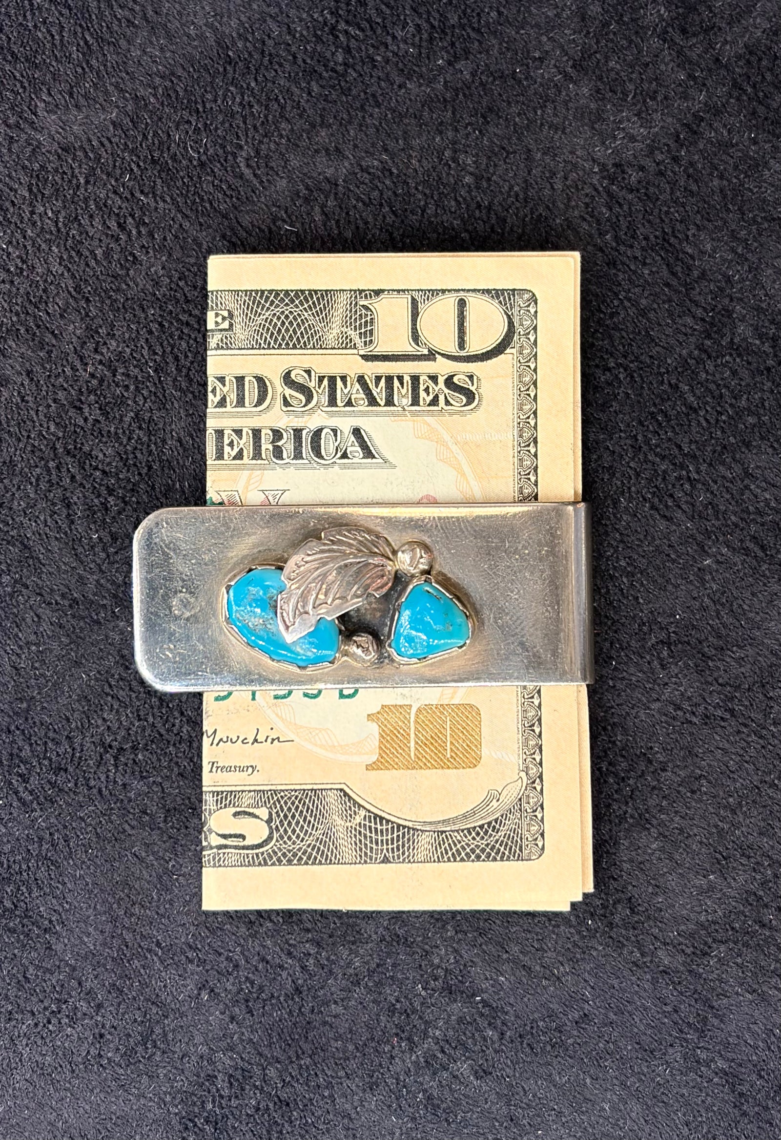 Turquoise Zuni Money Clip