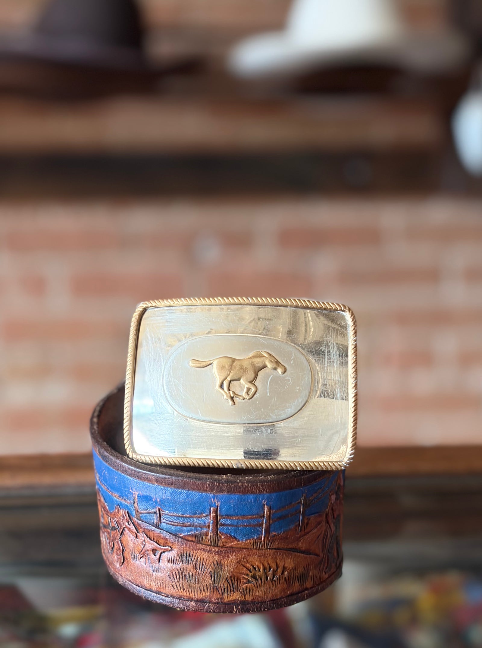 Mustang Belt Buckle
