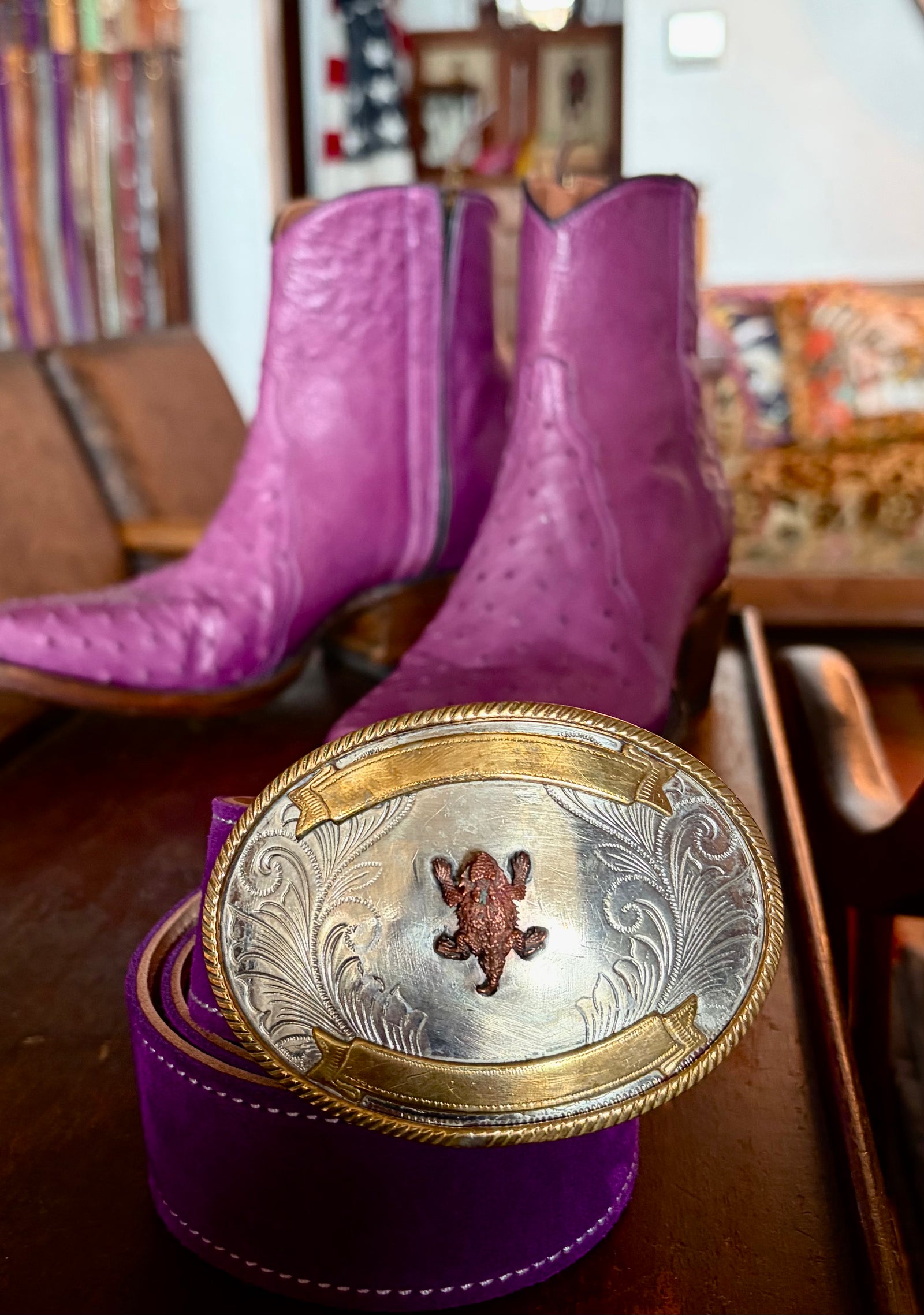 Horned Frog Belt Buckle