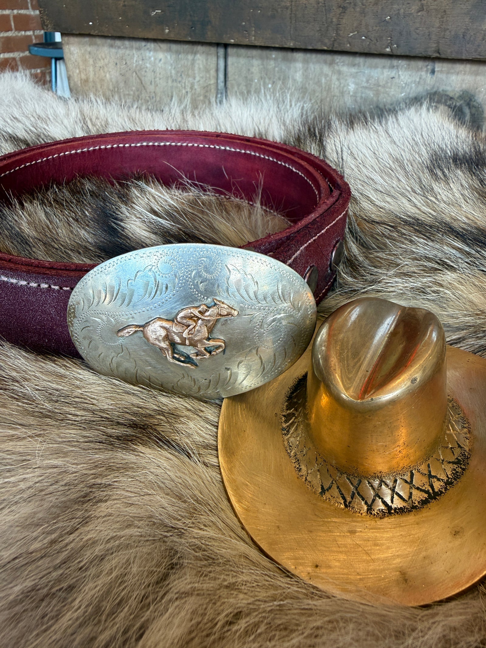 Racehorse Belt Buckle