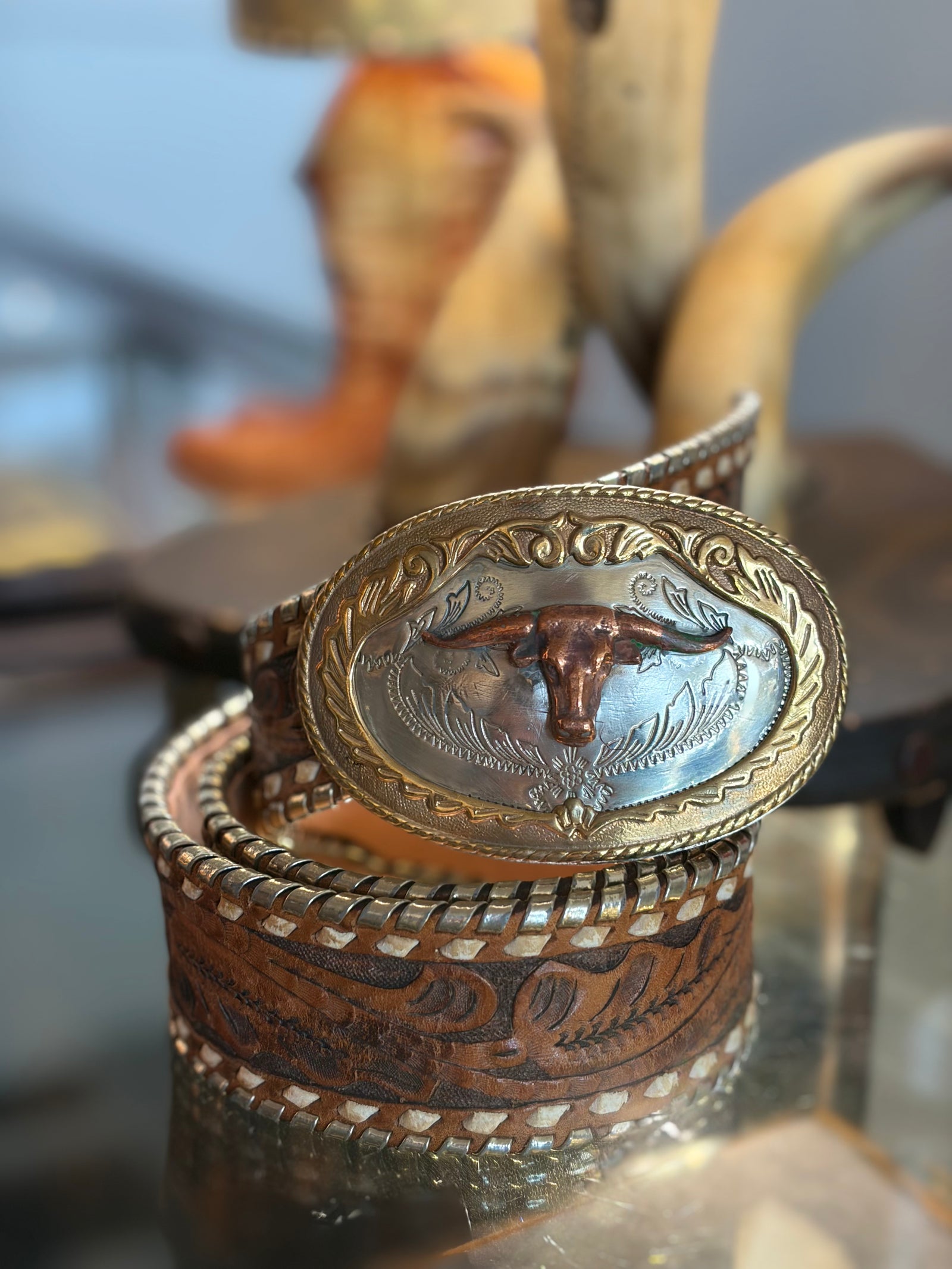 Longhorn Belt Buckle