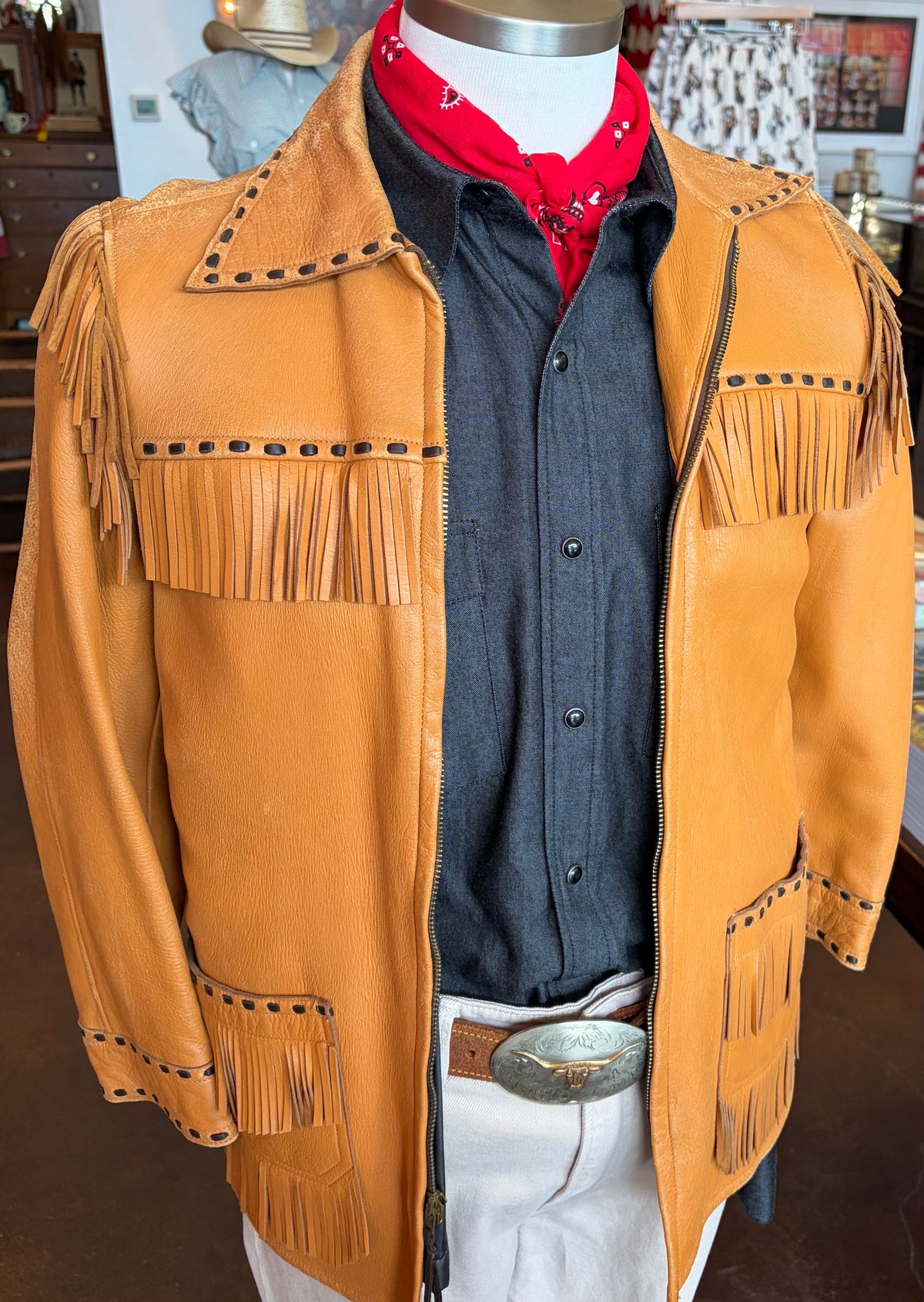W.B Place &amp; Co. Fringe Jacket