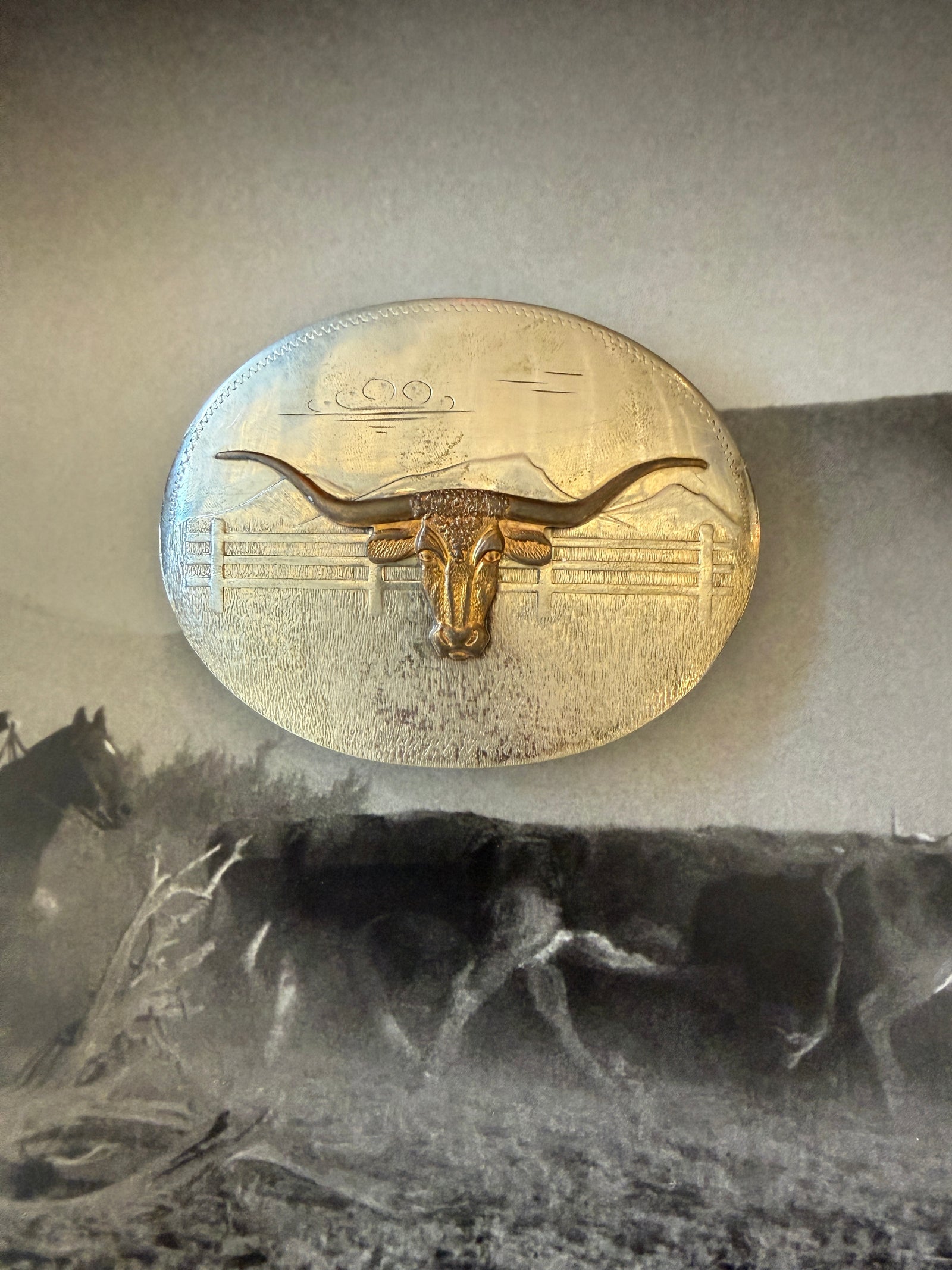 Longhorn Belt Buckle
