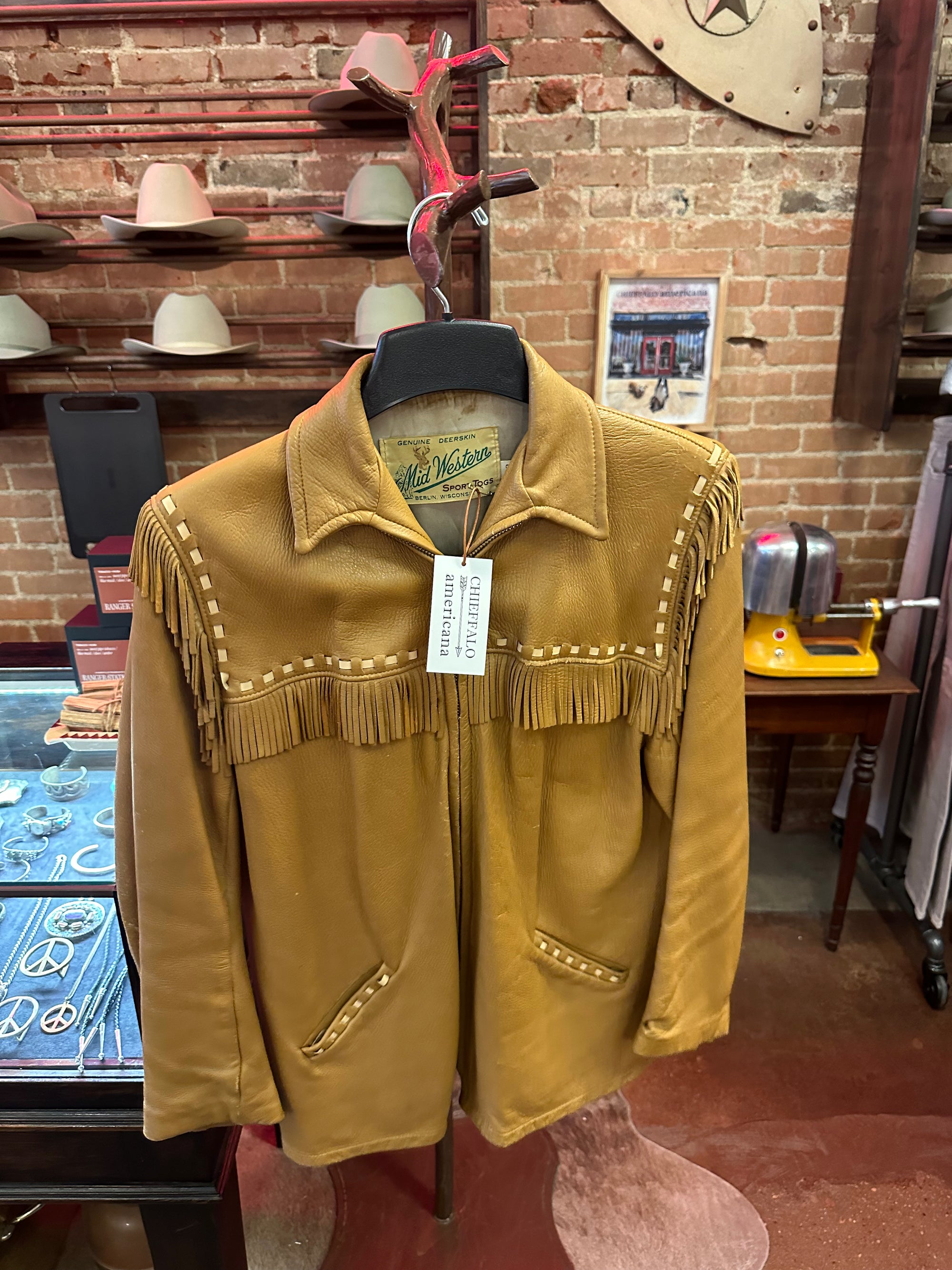 Vintage Mid-Western Deer Skin Jacket