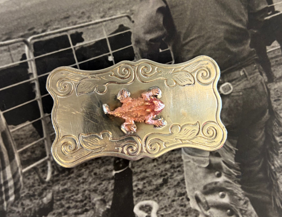 Horned Frog Belt Buckle