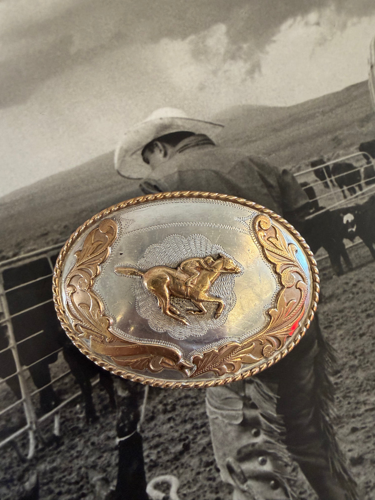 Racehorse Belt Buckle