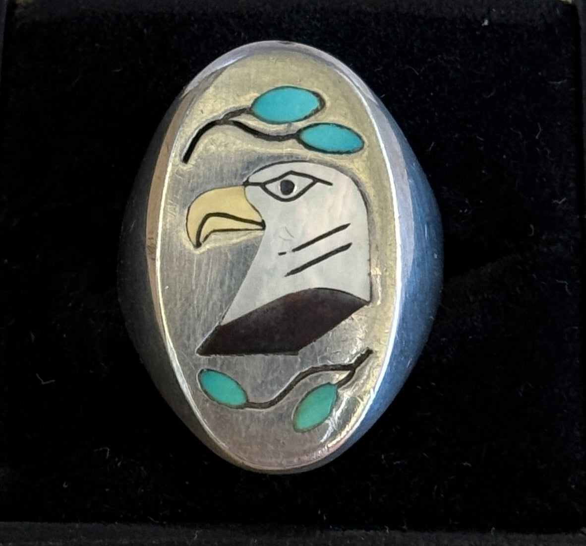 Vintage South Western Eagle Head Ring