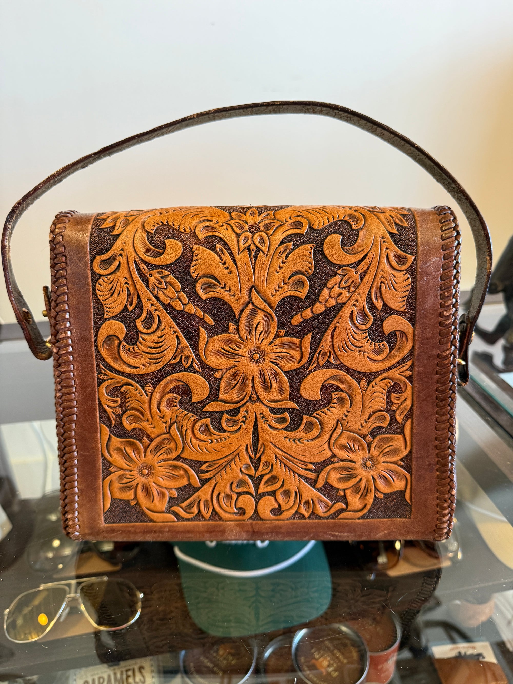 Vintage Tooled Bag