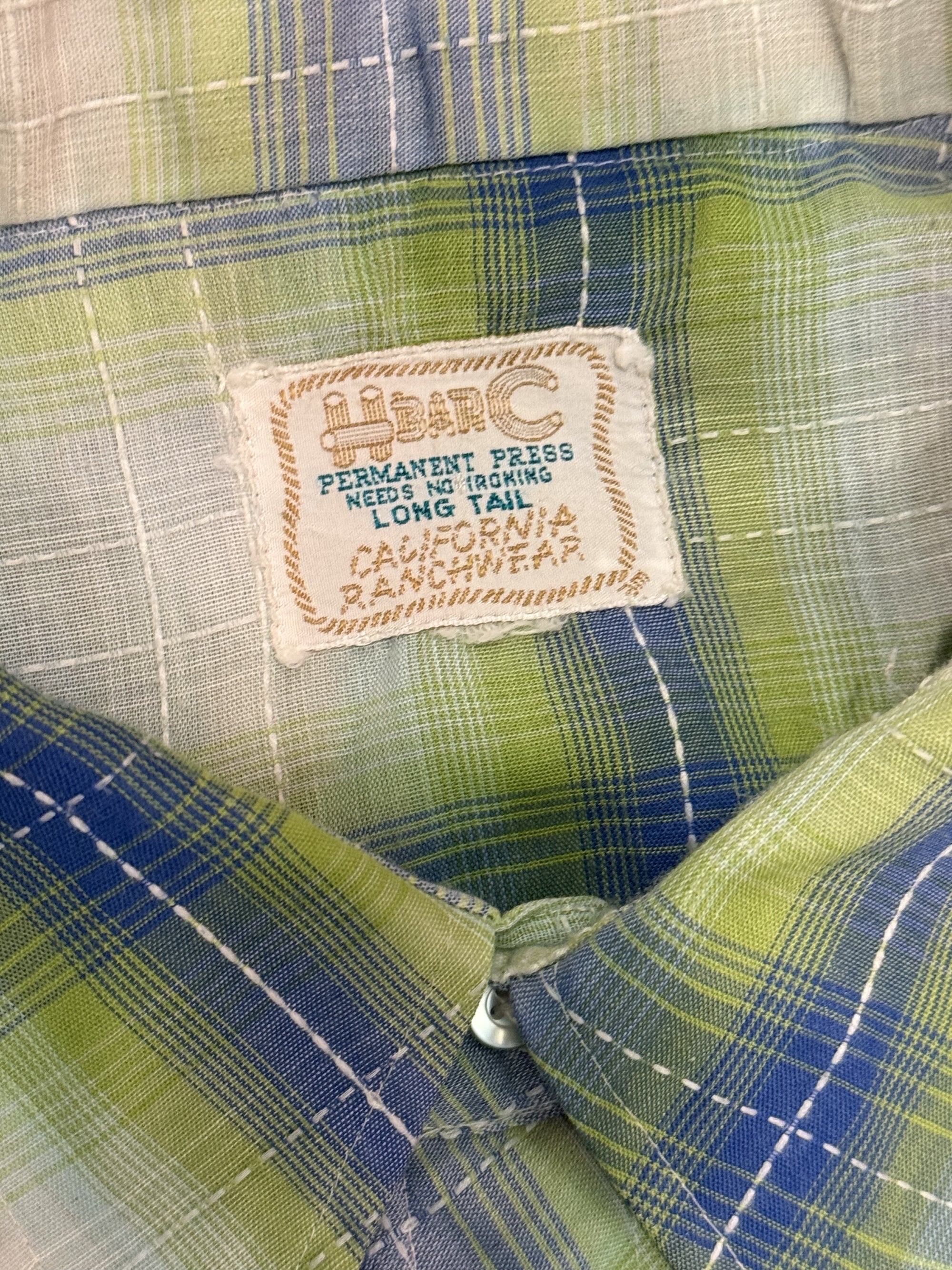 Vintage H Bar C Pearl Snap Western Shirt