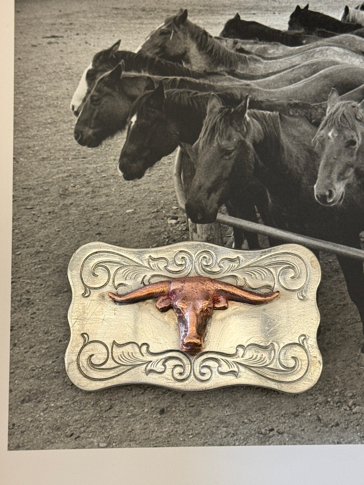 Longhorn Belt Buckle