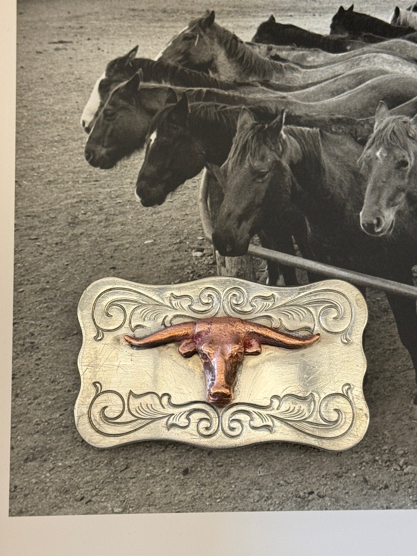 Longhorn Belt Buckle