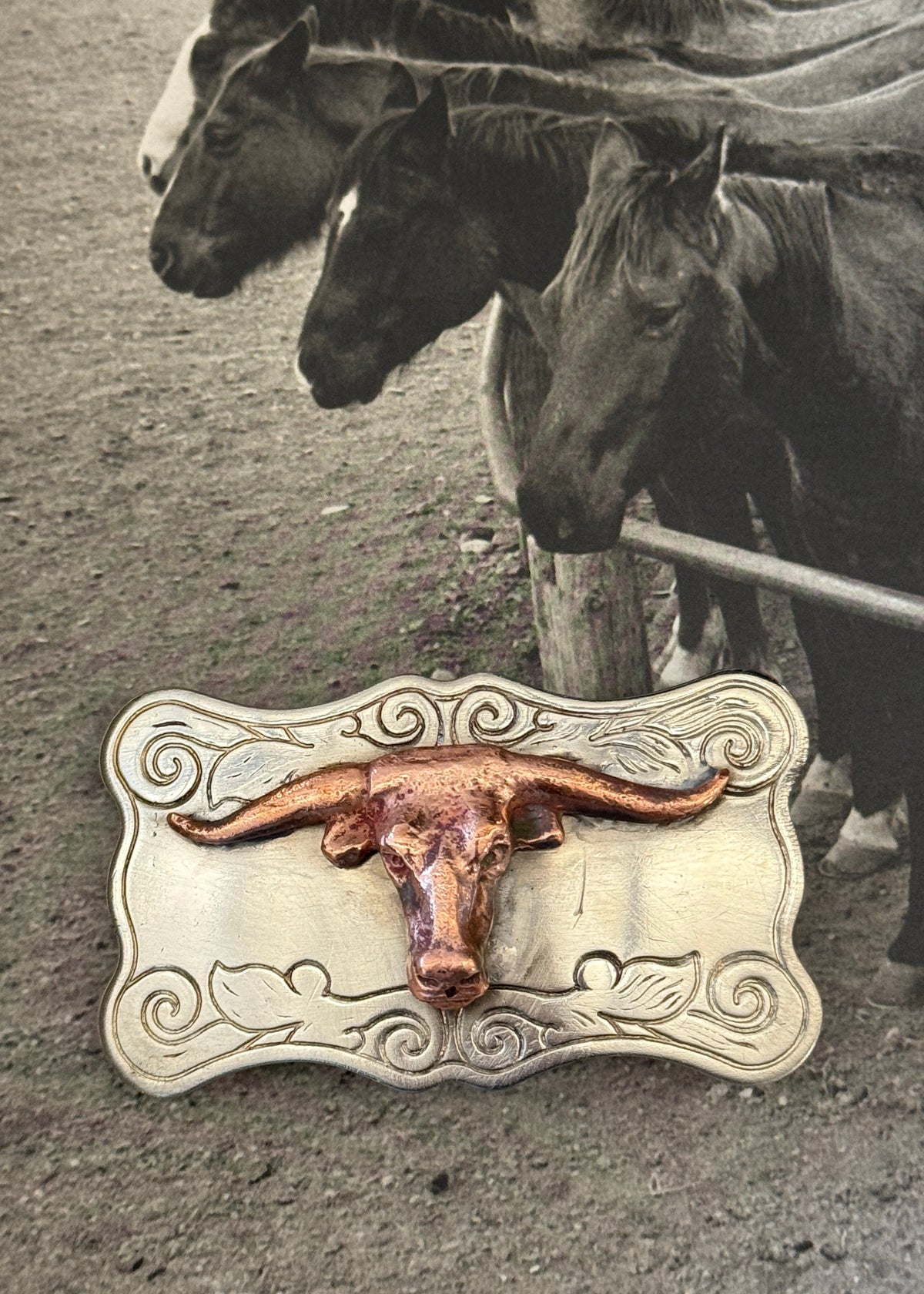 Longhorn Belt Buckle