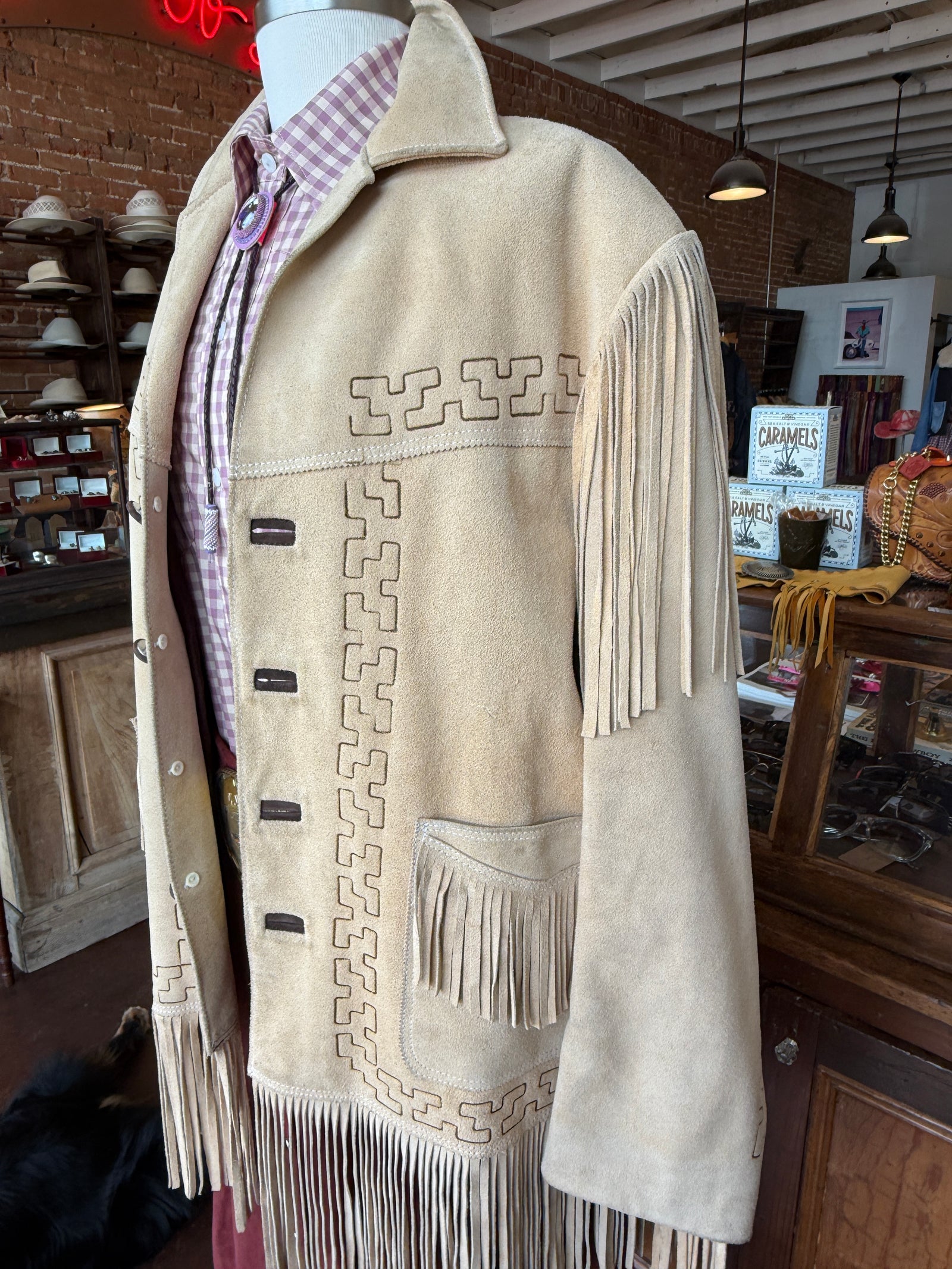 Suede Fringe Jacket