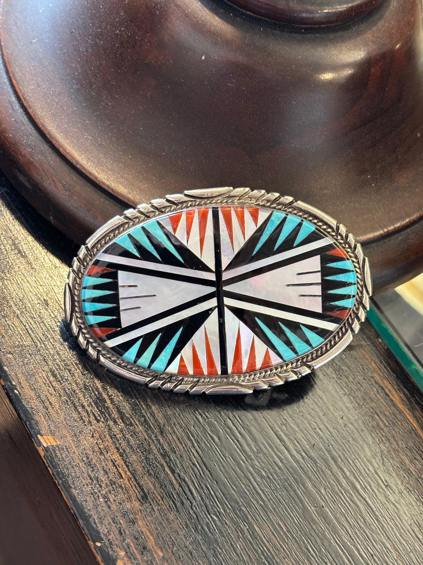 Zuni Sterling Belt Buckle