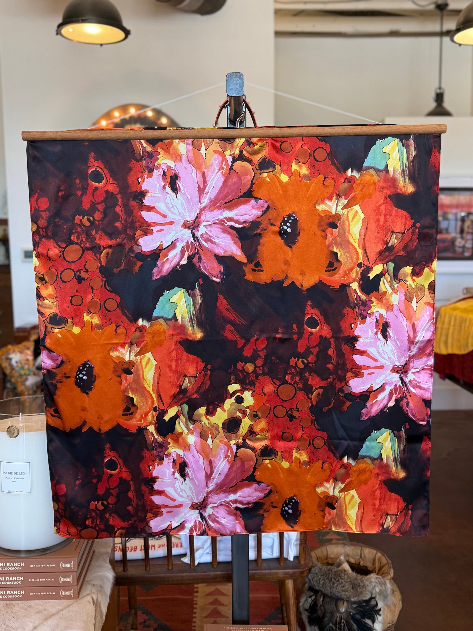 Flower Silk Scarf