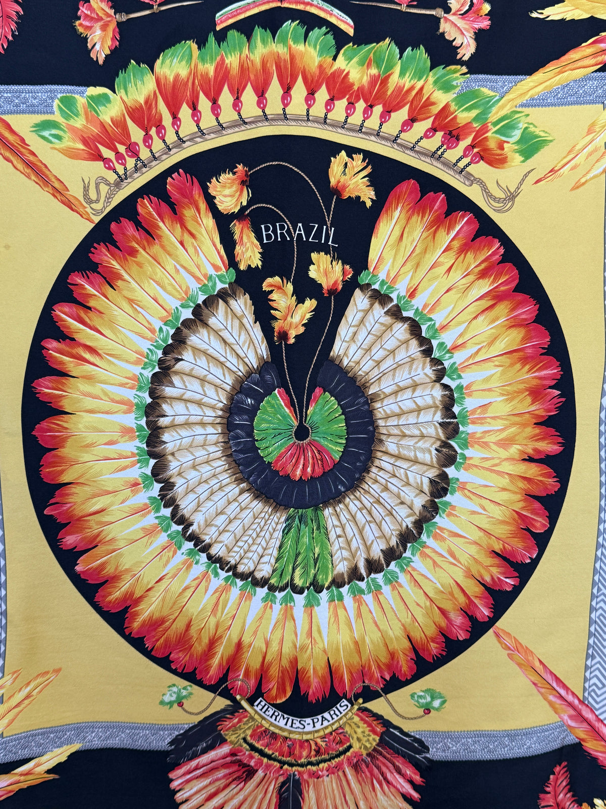 Hermes Brazil Silk Scarf