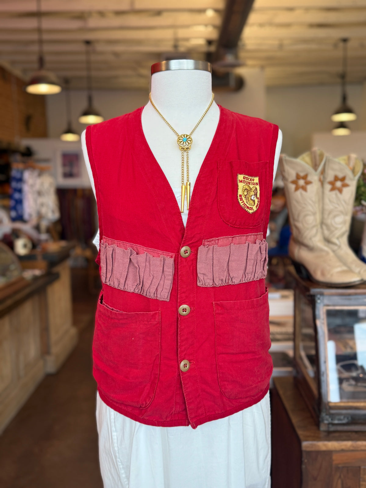Brush Master Vintage Red Hunting Vest