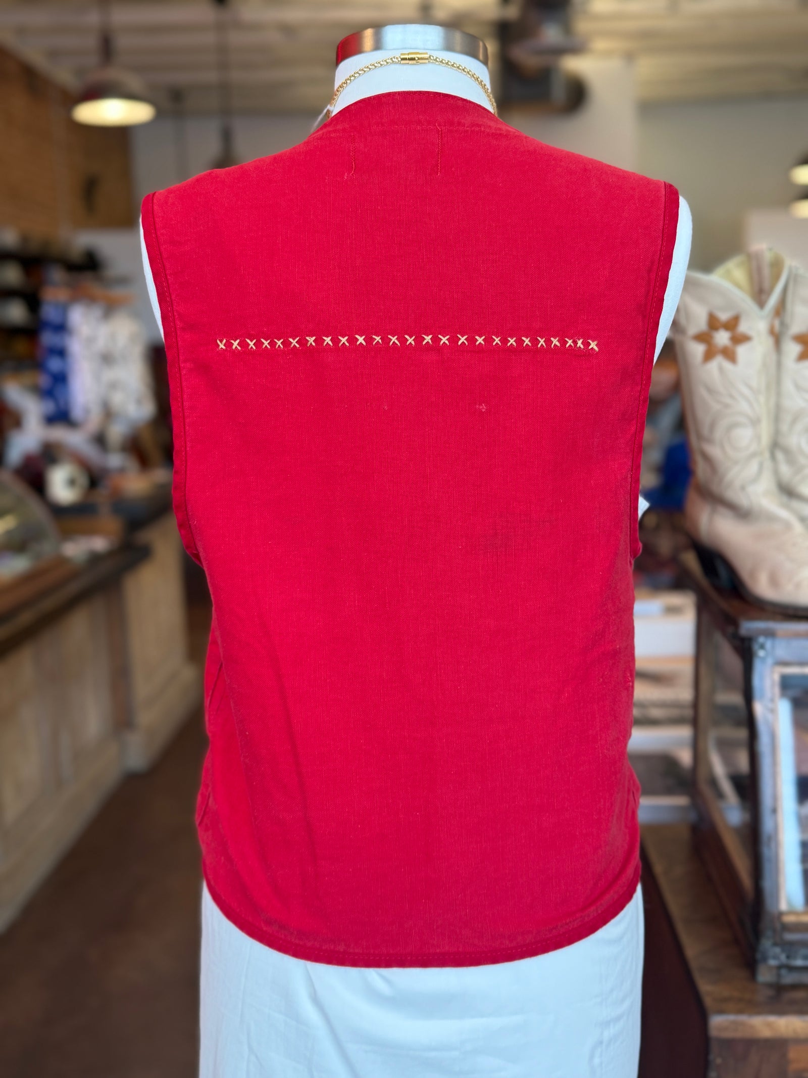 Brush Master Vintage Red Hunting Vest