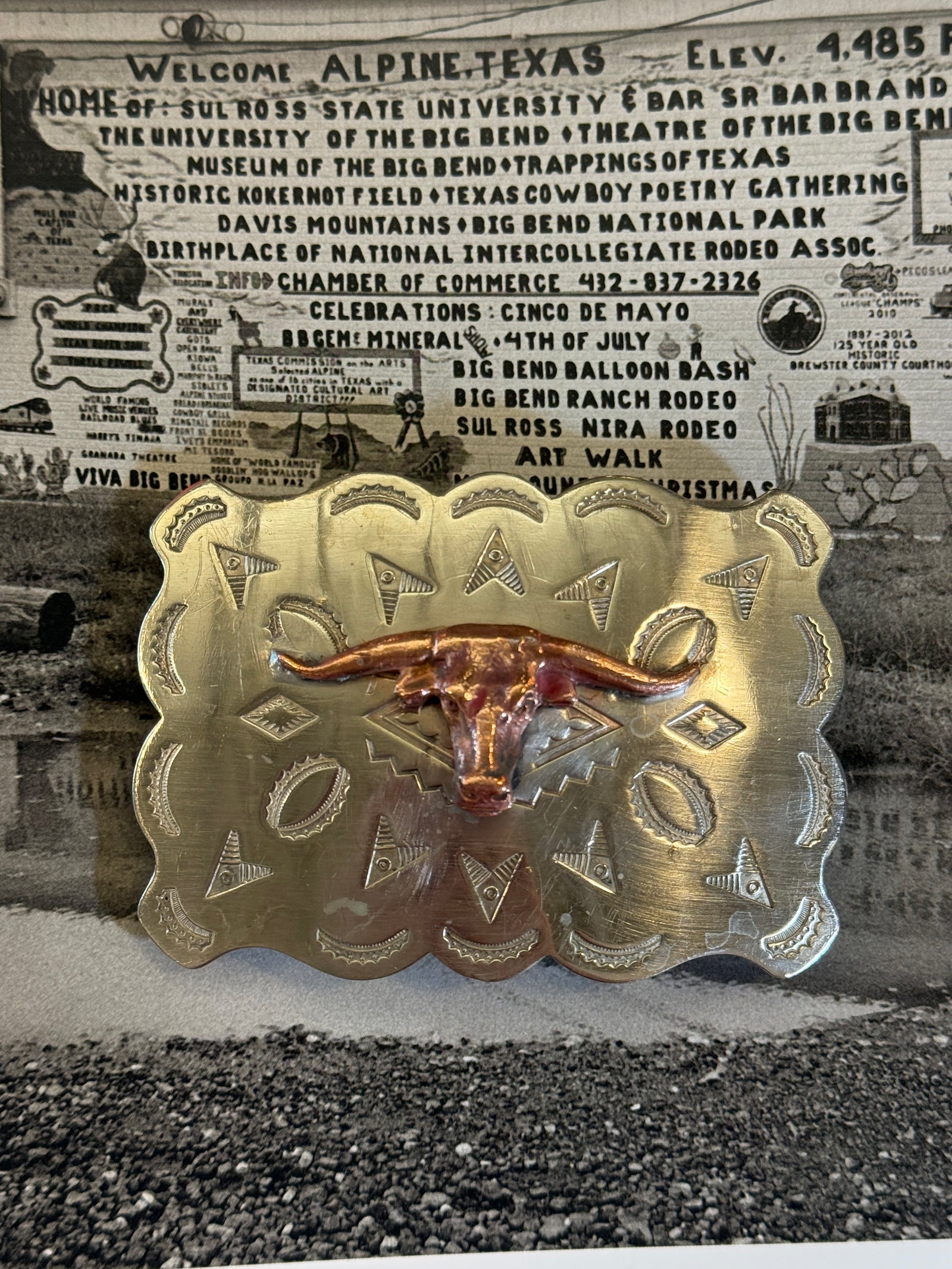 Longhorn Belt Buckle