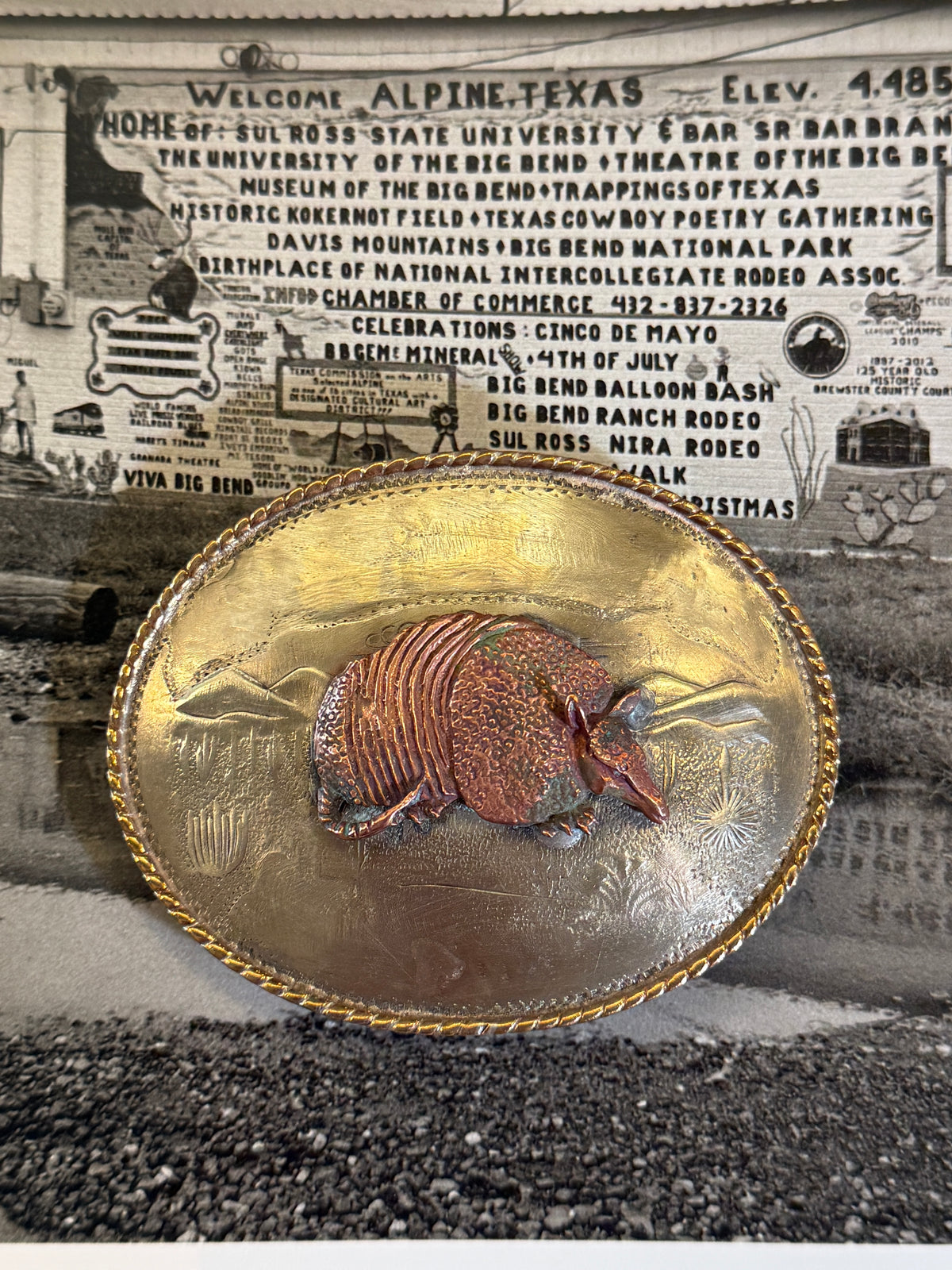 Armadillo Belt Buckle
