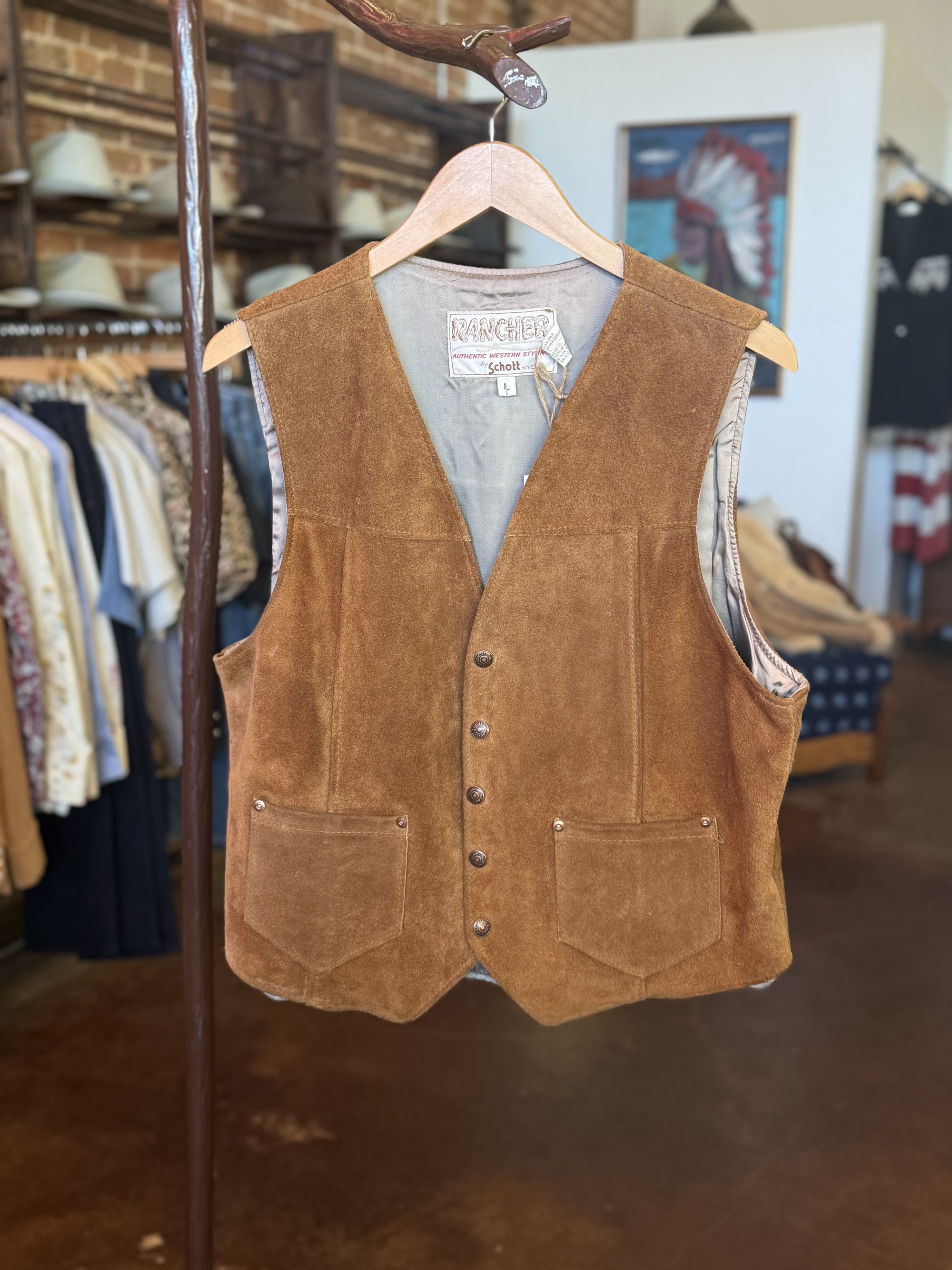 Vintage Suede Vest