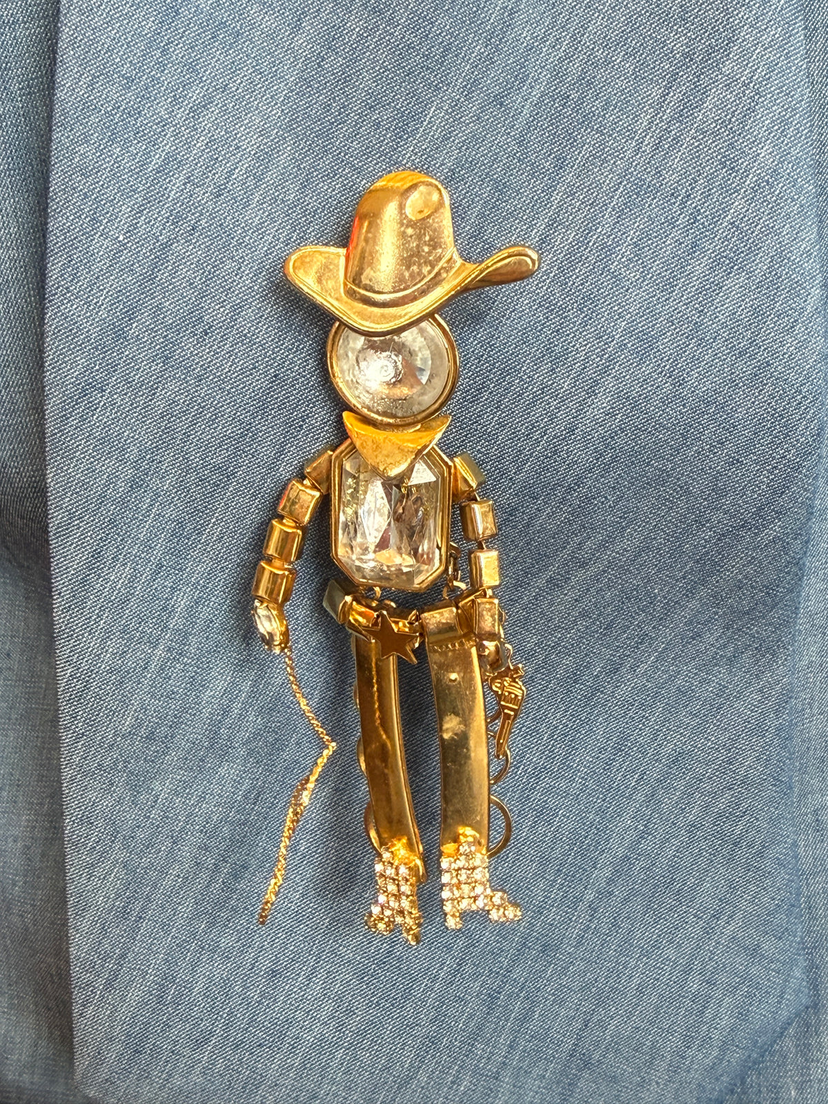 Cowboy Brooch