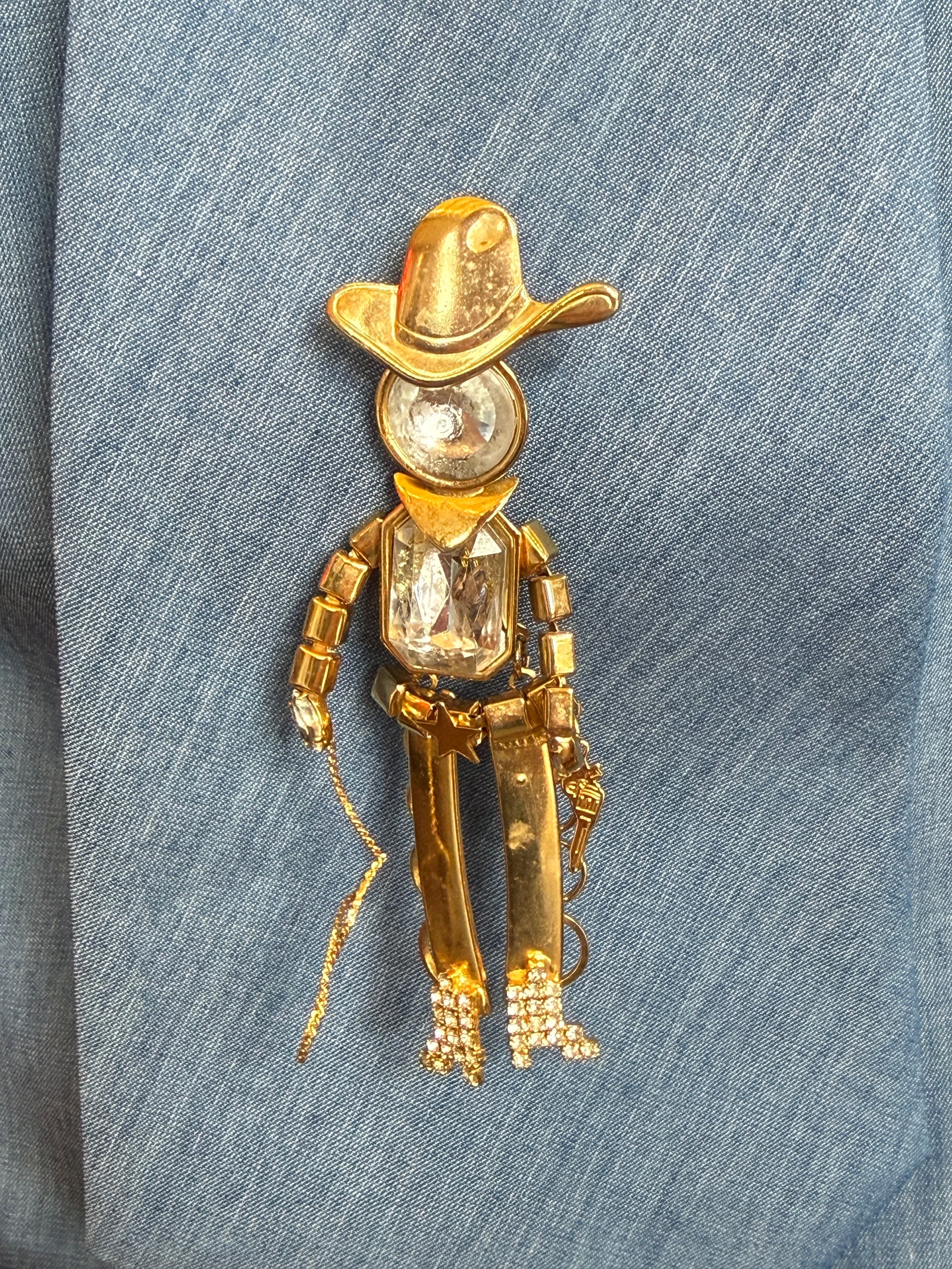 Cowboy Brooch