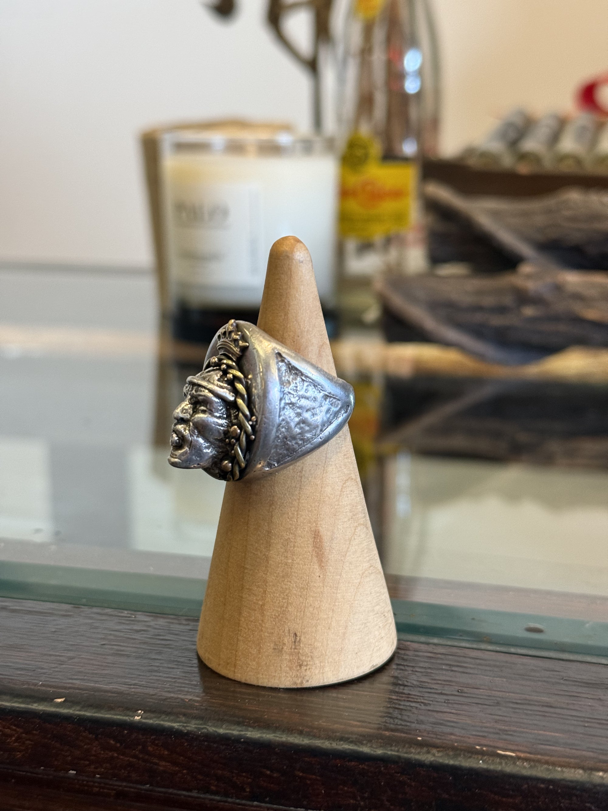 Chief Head with Diamond Ring