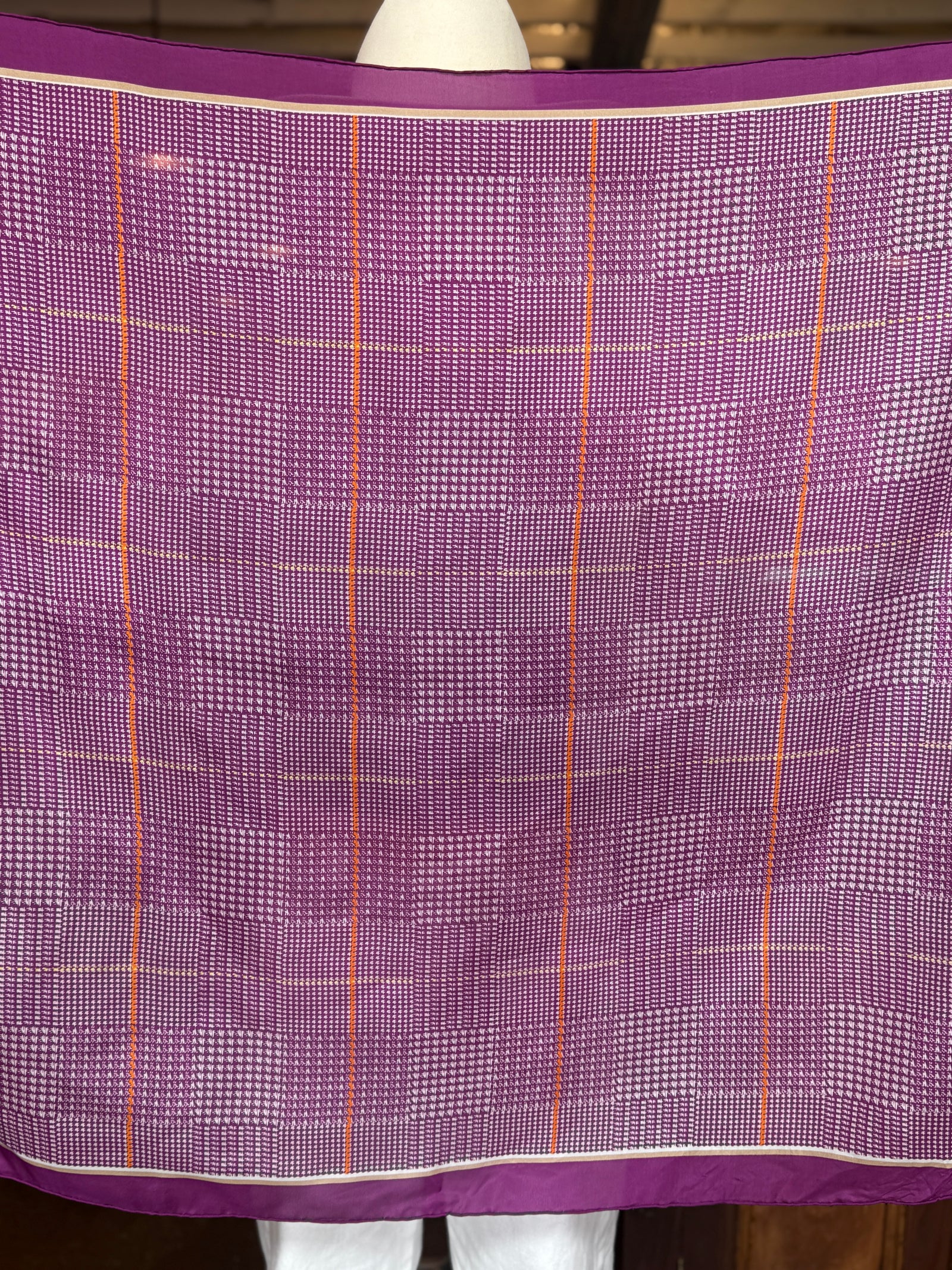 Echo Geometric Silk Scarf