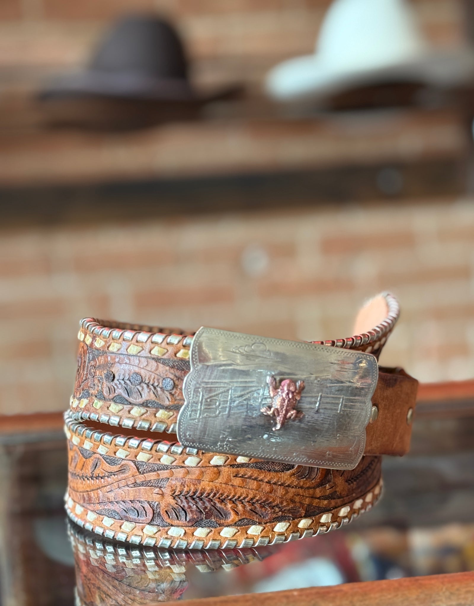 Horned Frog Belt Buckle